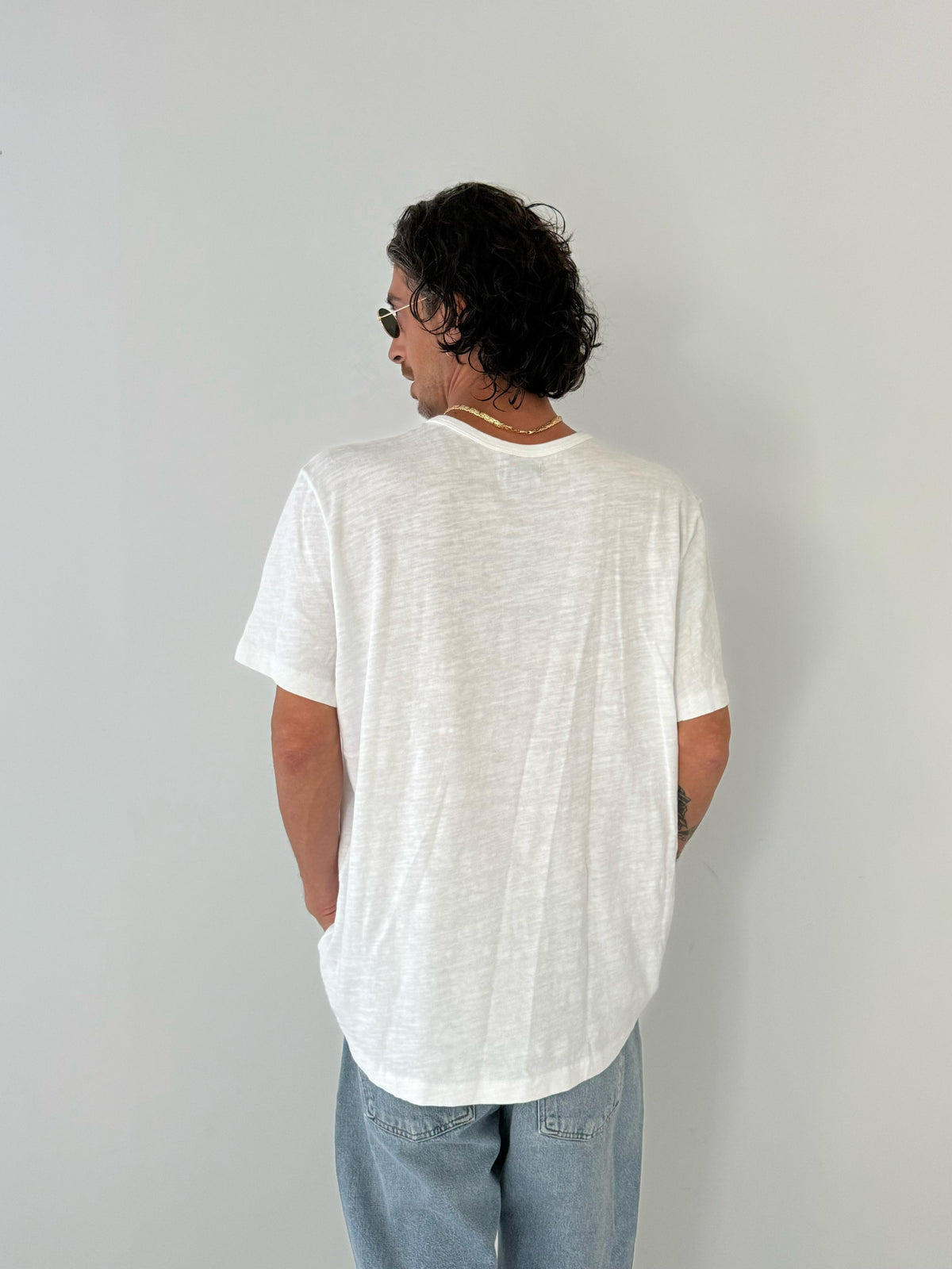 Spader crew neck T WHITE
