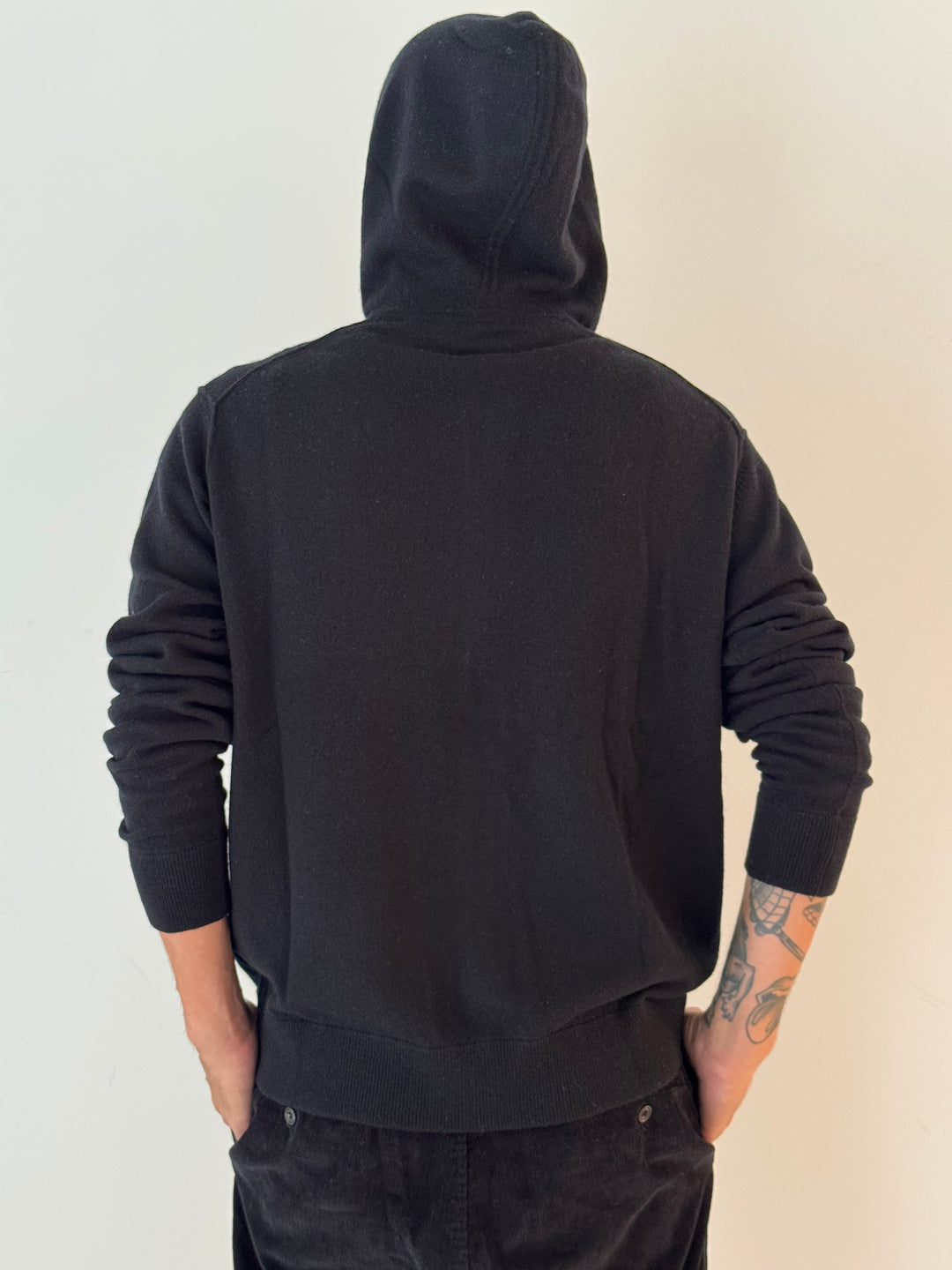 Cashmere hoodie BLACK