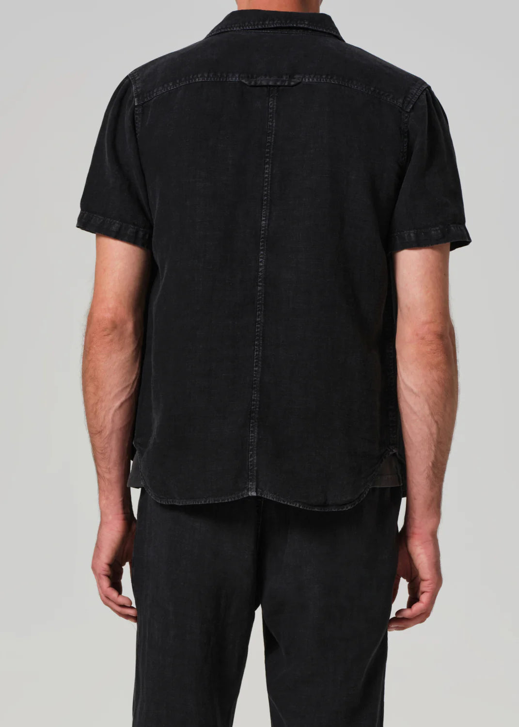 Cairo short slv shirt WASHED BLACK
