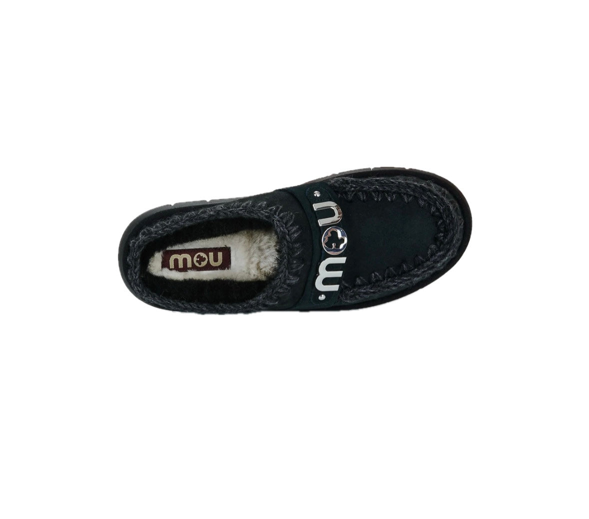 Bounce clog metal logo BLACK