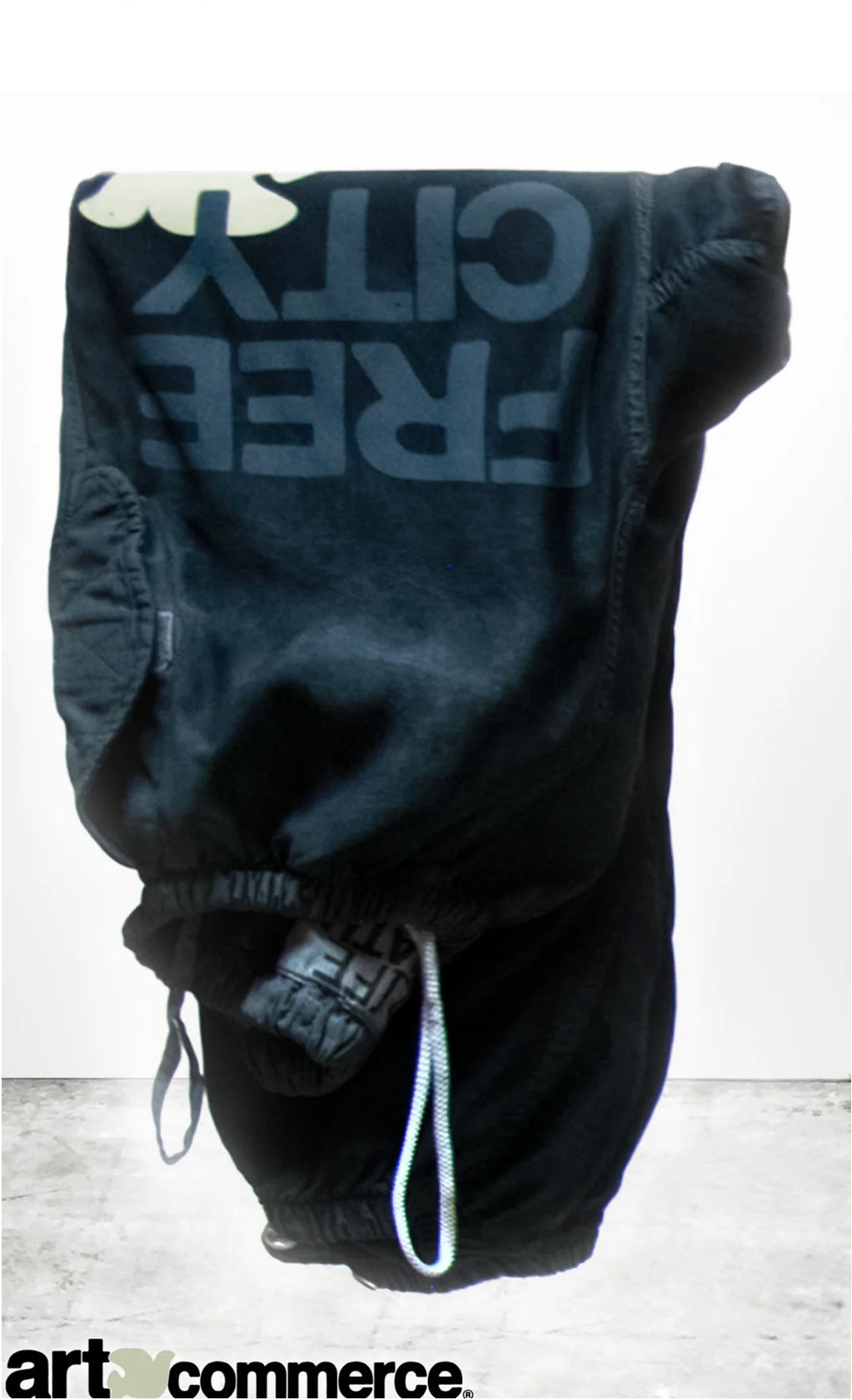 Flap/snap satin airjump pant SUPERBLACK