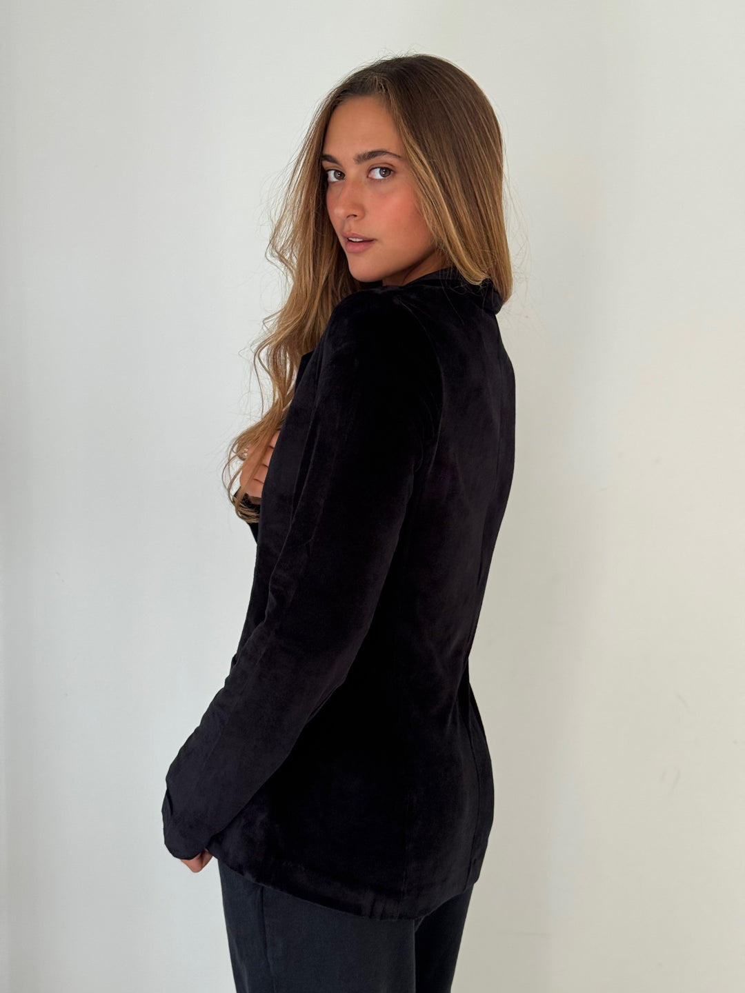 Blazer 1 button BLACK