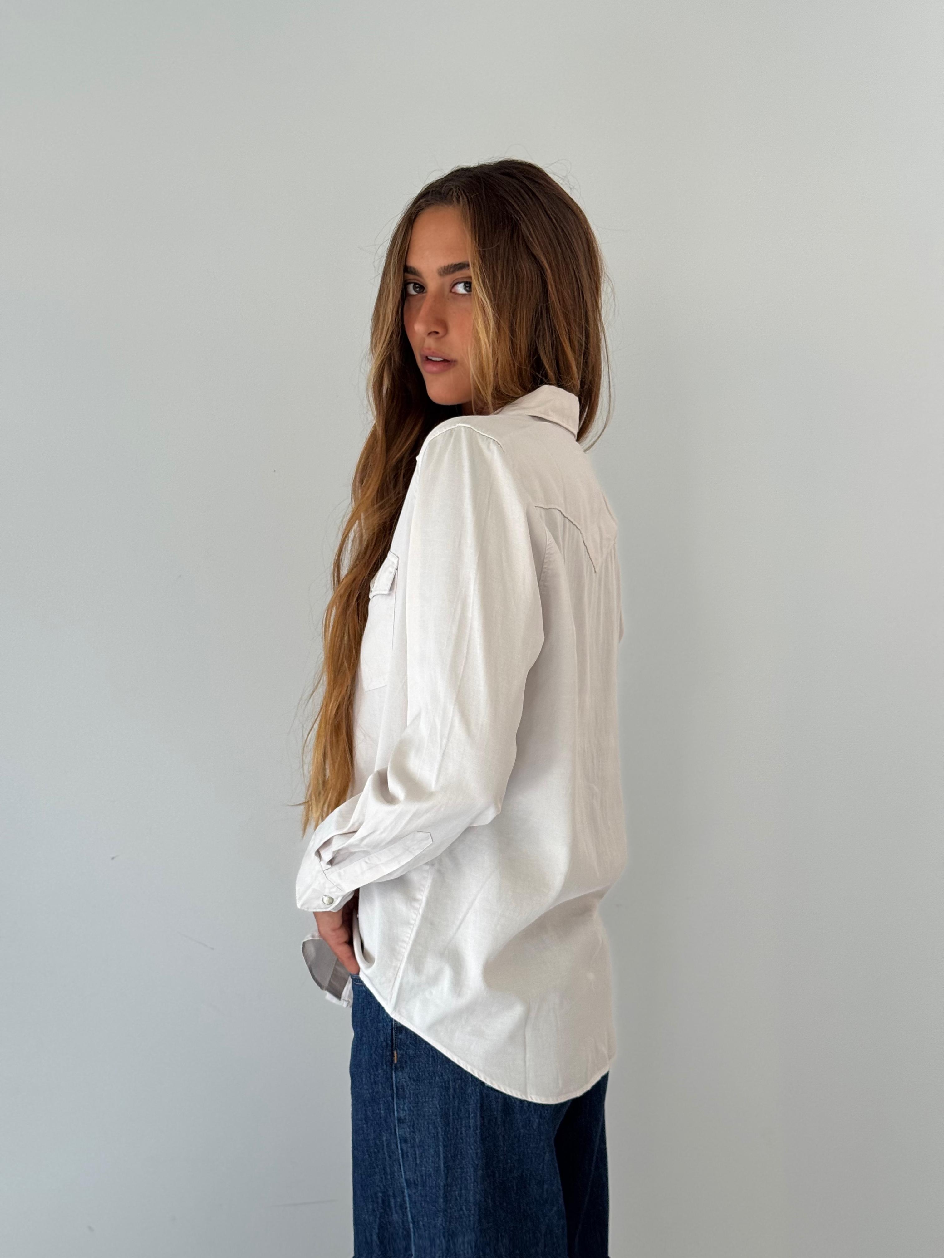 California woven shirt STONE