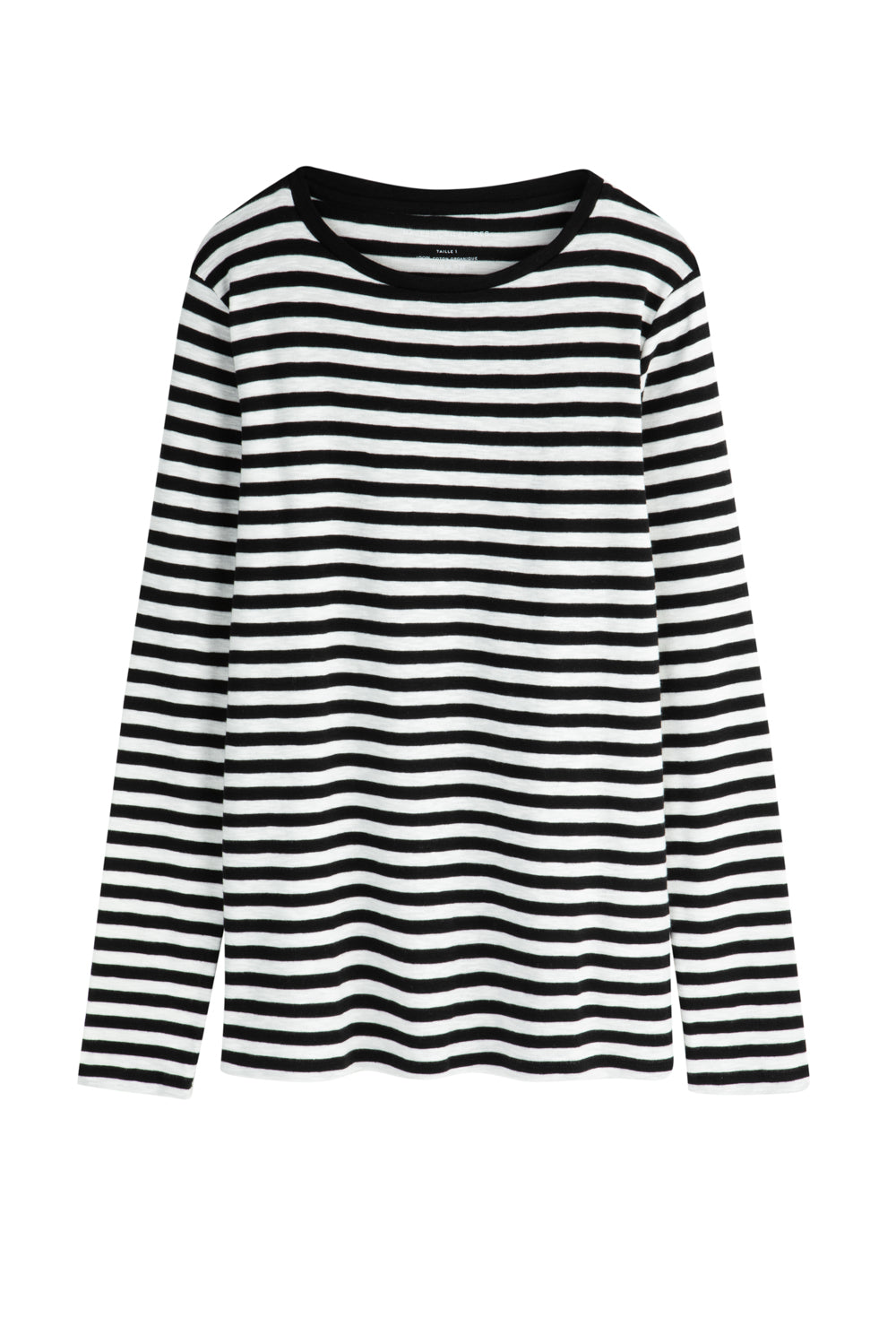 Crew neck T-shirt BLACK/MILK