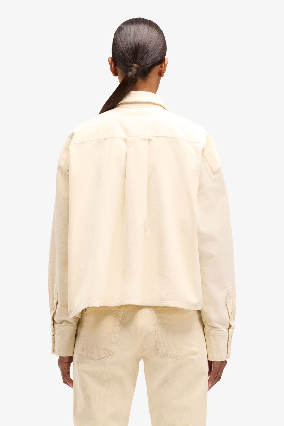 Nina cropped shirt eggshell CREAM