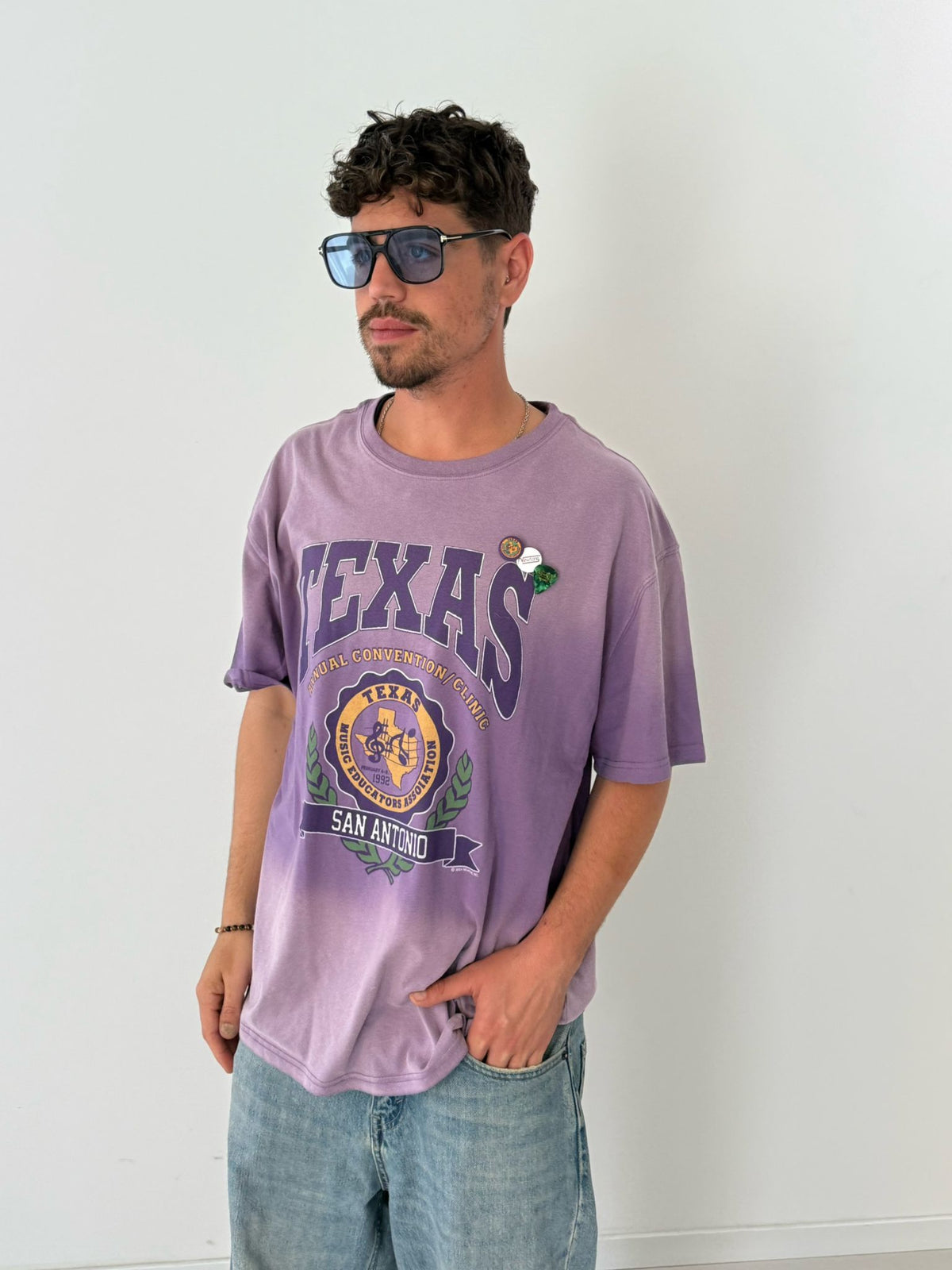 T-shirt trucker texas V.PURPLE