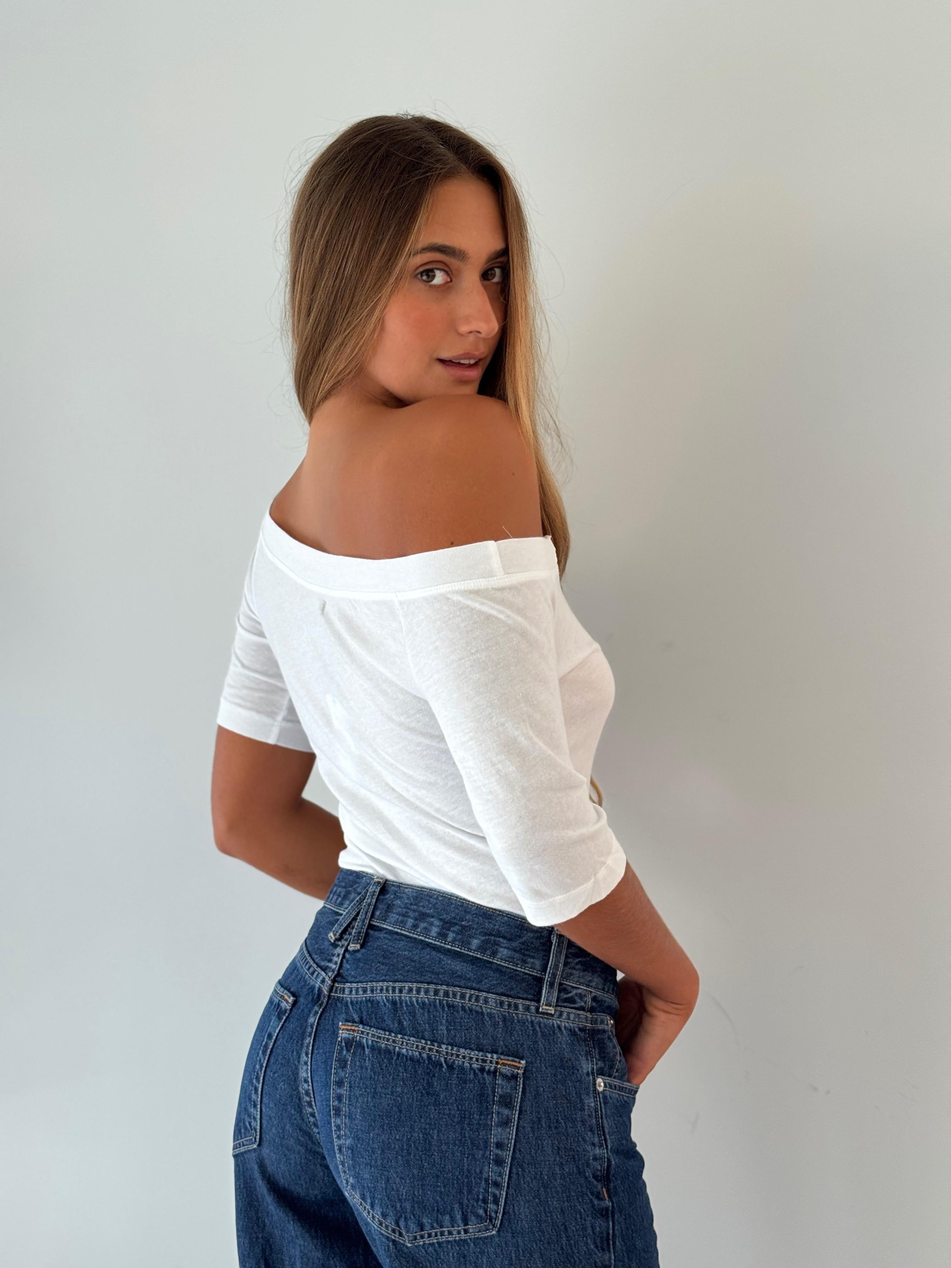 Lucille elbow sleeve WHITE