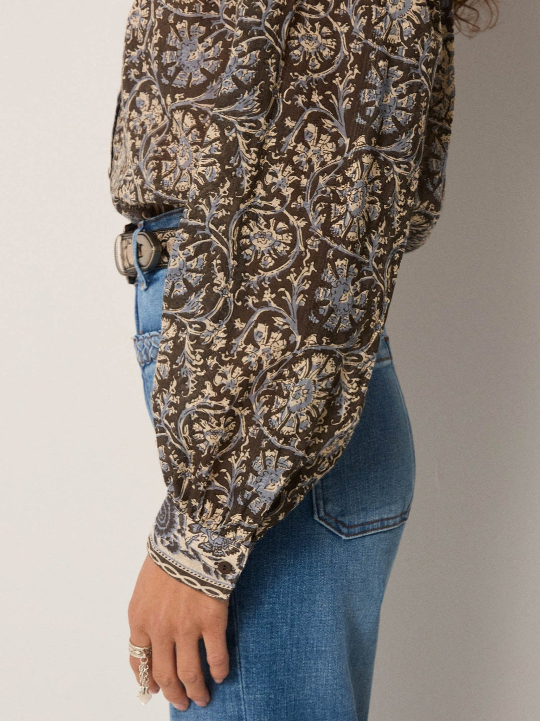 Blouse madurai amrit BLUE ORCHID