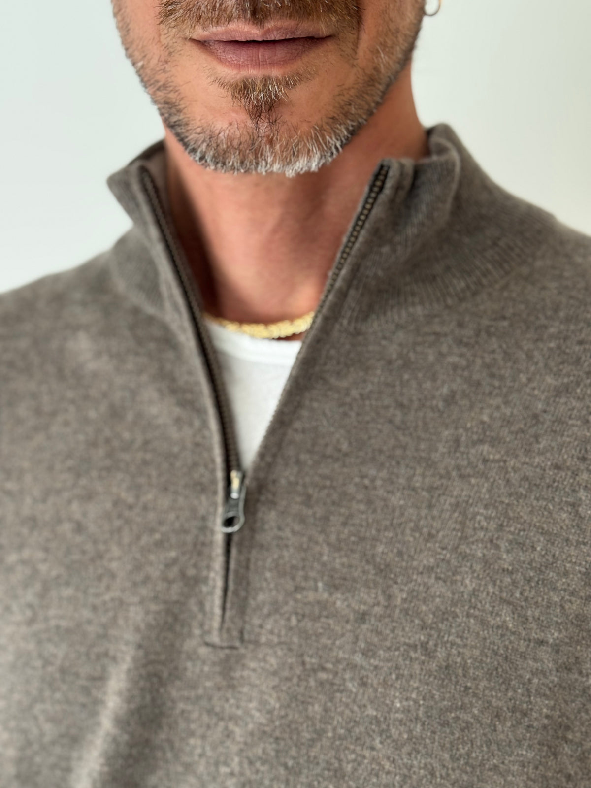 Cashmere trucker MUSHROOM