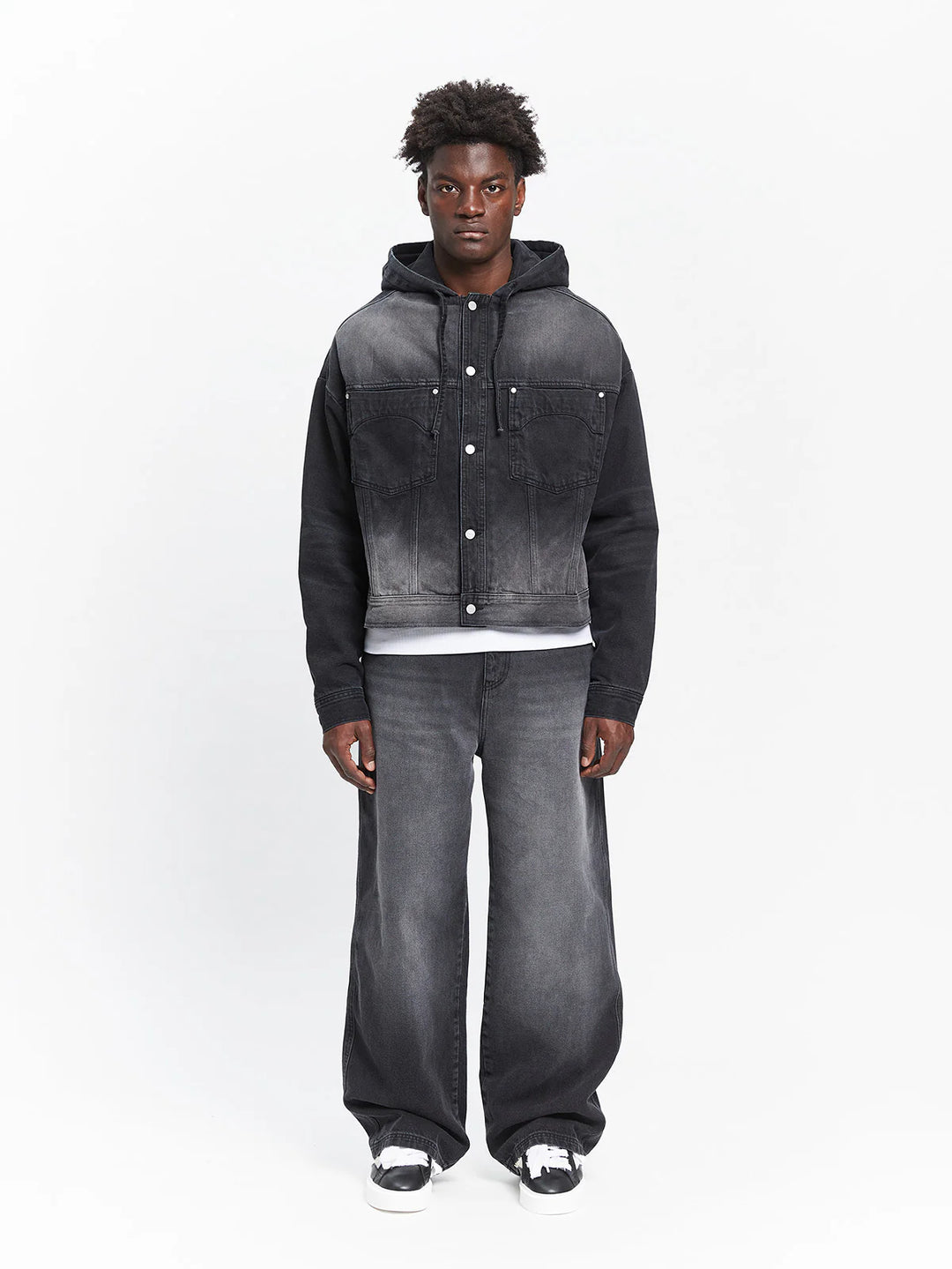 ESSENTIAL denim jacket WASHED GREY
