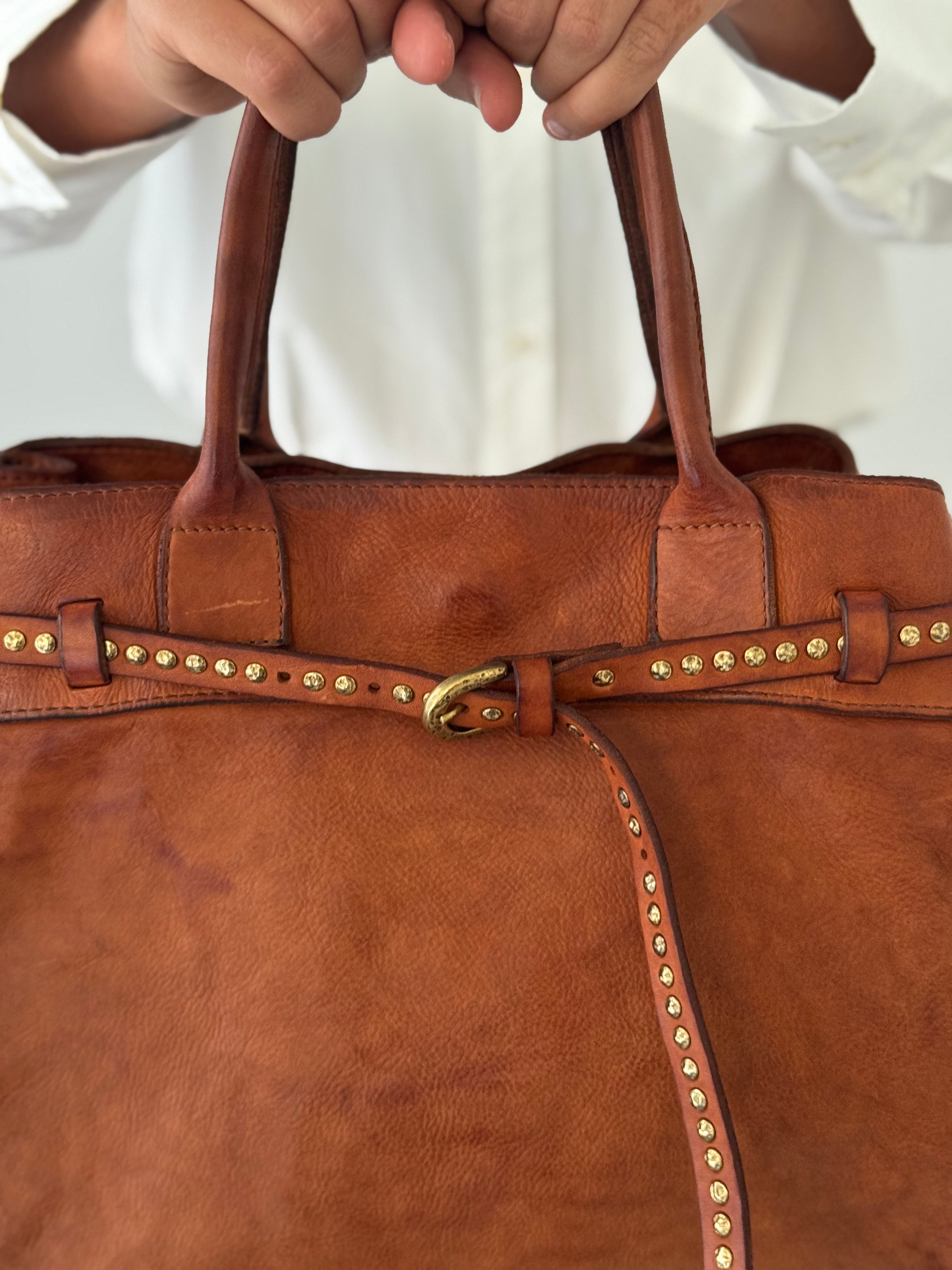 Rossella shopping bag COGNAC