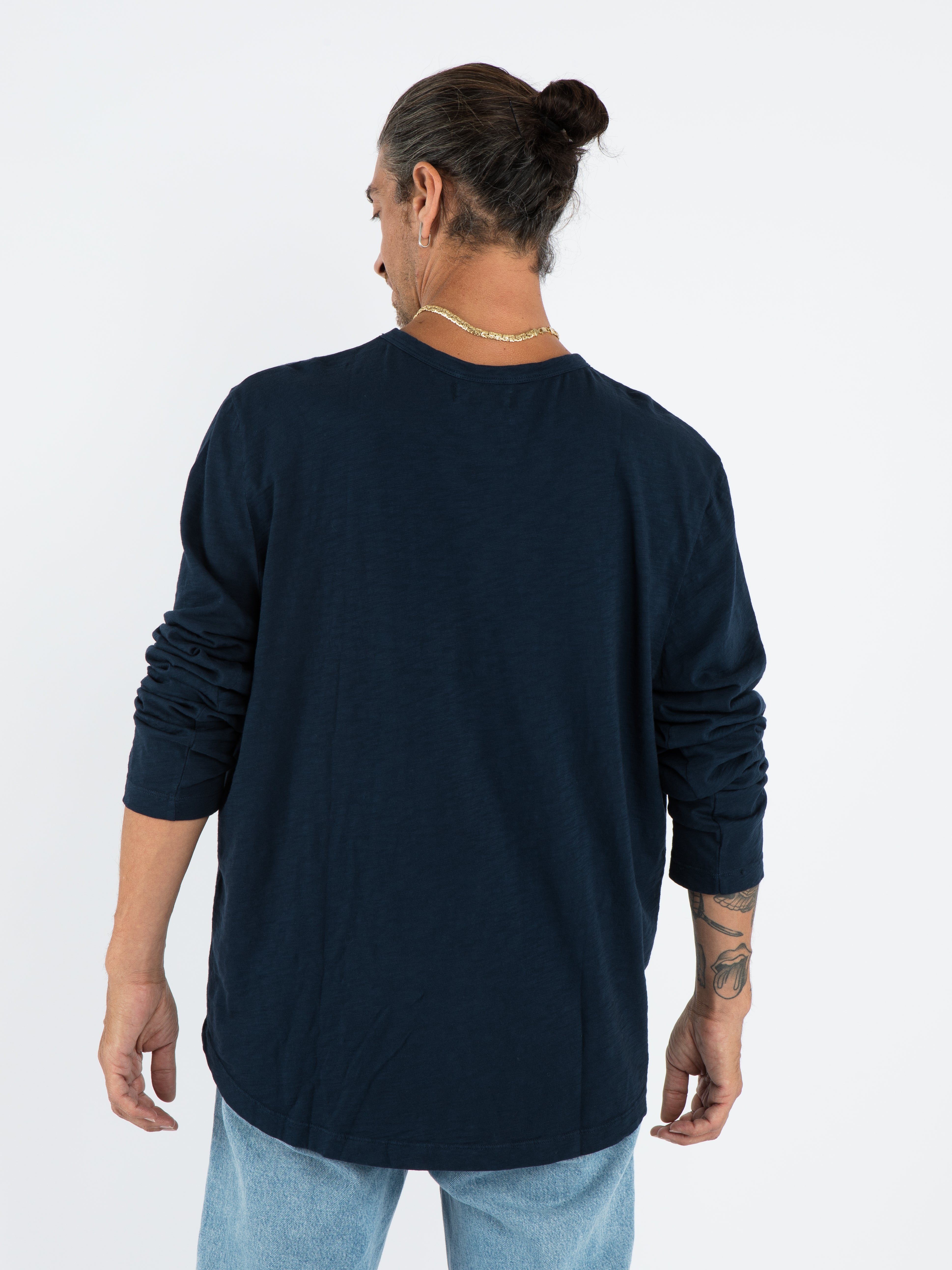 kai long sleeve crew neck MIDNIGHT