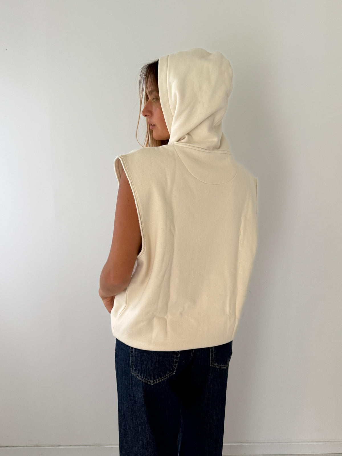 Sweatshirt agger peace NATURAL