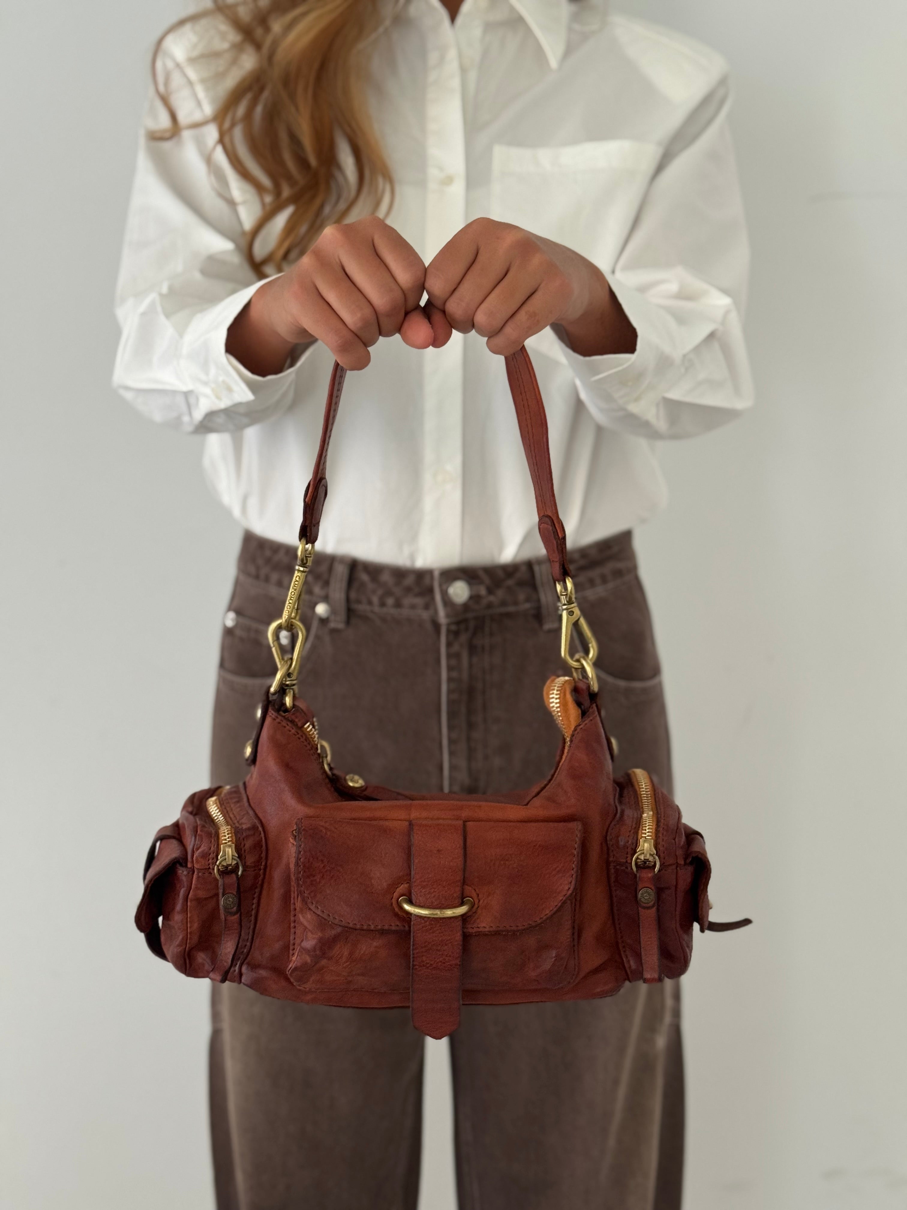 Elda shoulder bag COGNAC