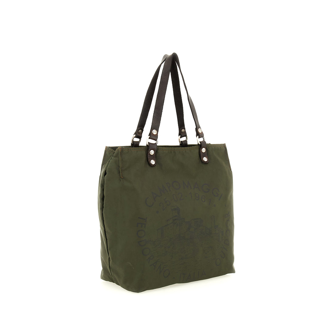 blackburn shopping nylon+cow MILITARY+BROWN