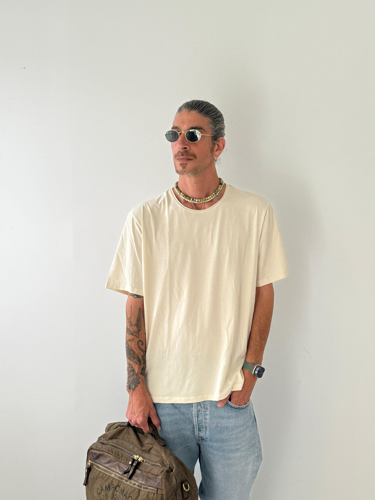Round neck short slv GREGE