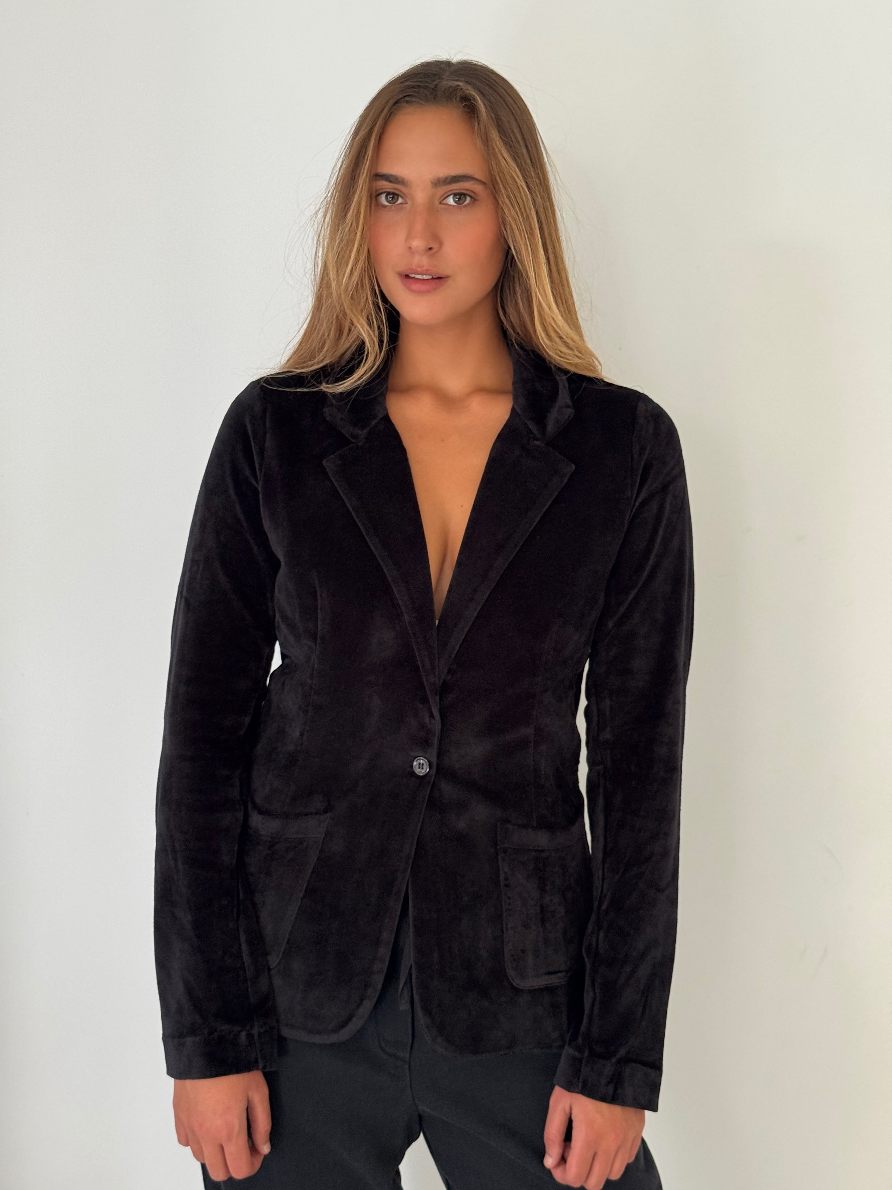 Blazer 1 button BLACK