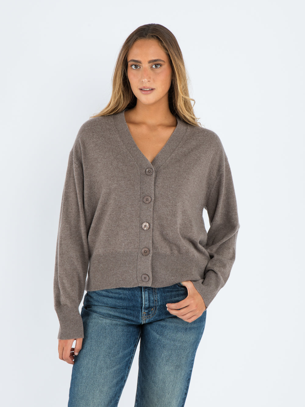 v sweater BISON