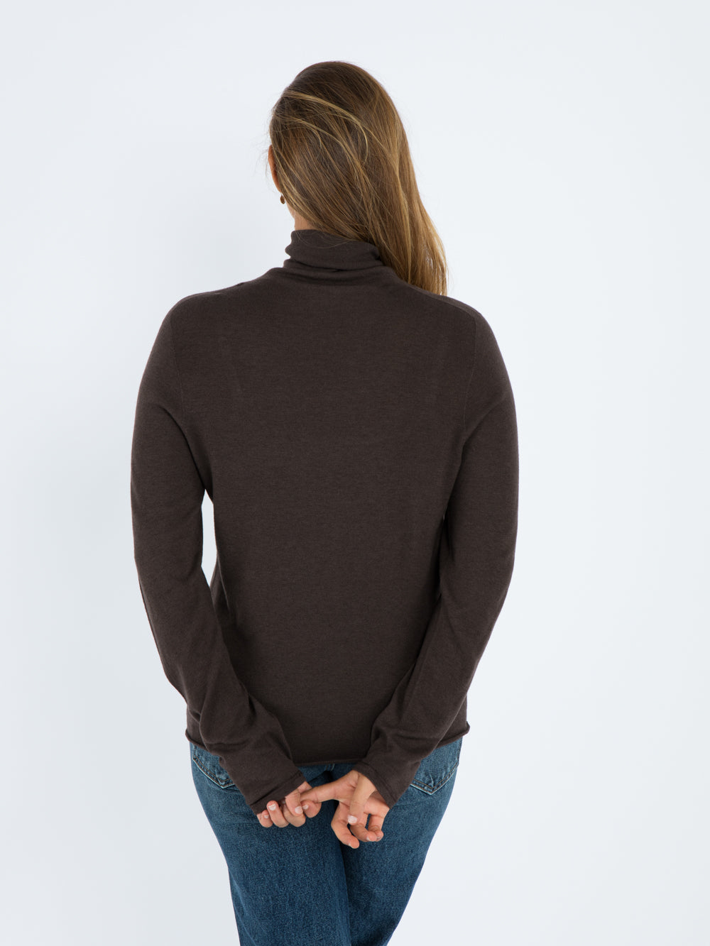 T neck long sleeve CHOCOLAT