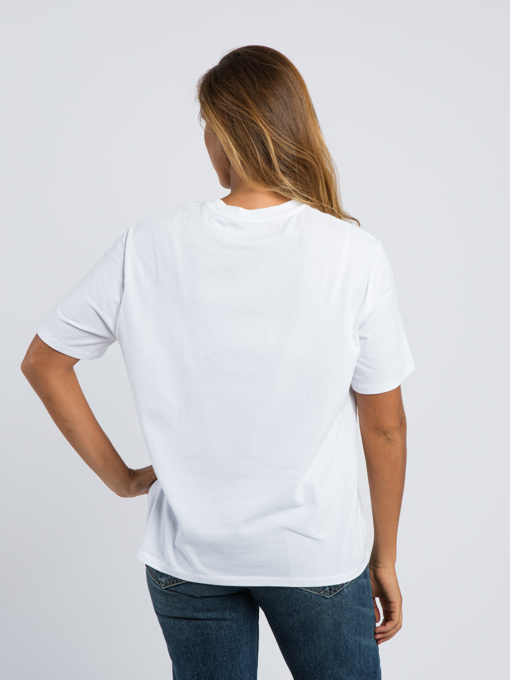 round neck shirt WHITE