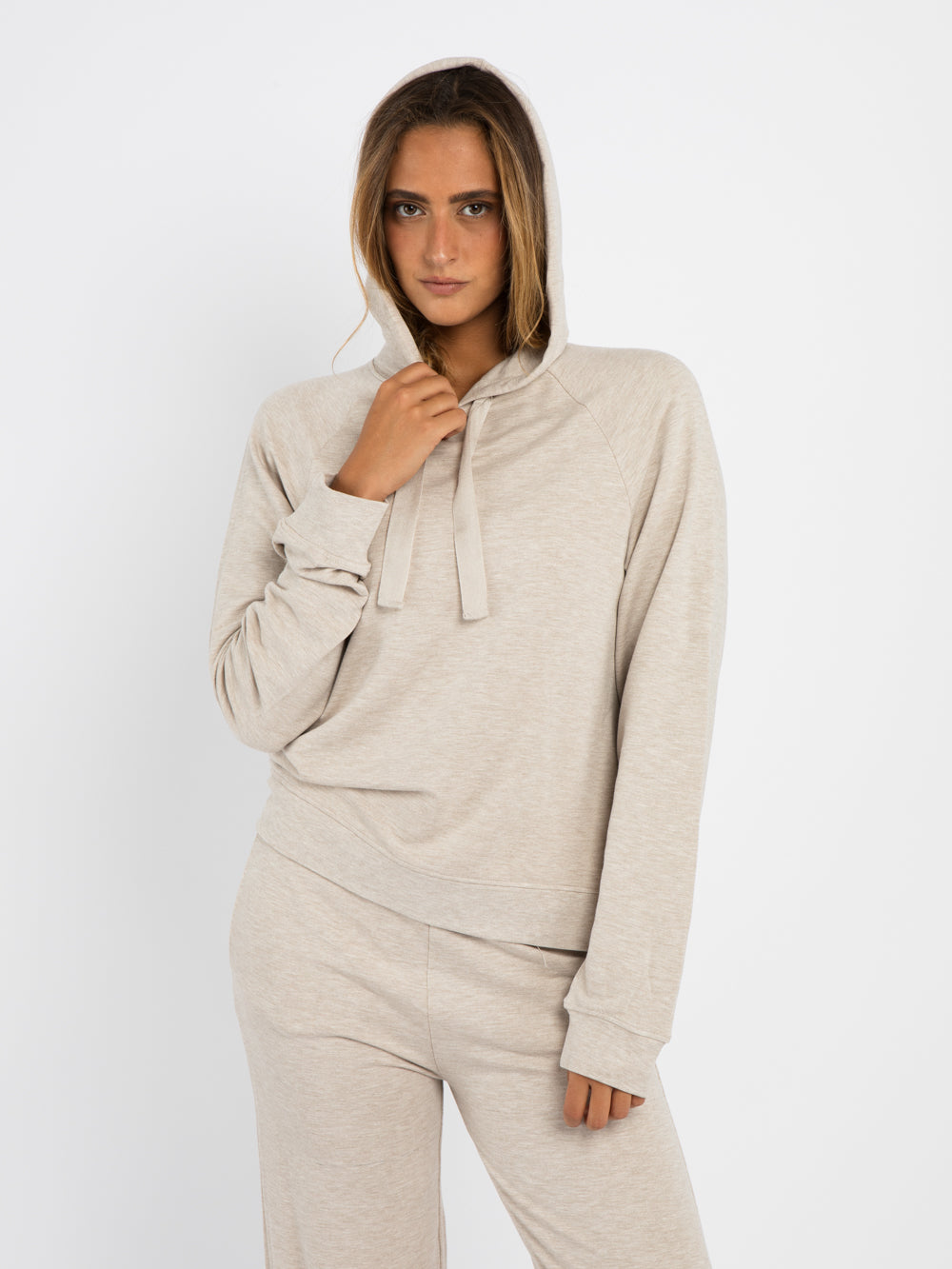 hoodie sweatshirt RAW WHITE