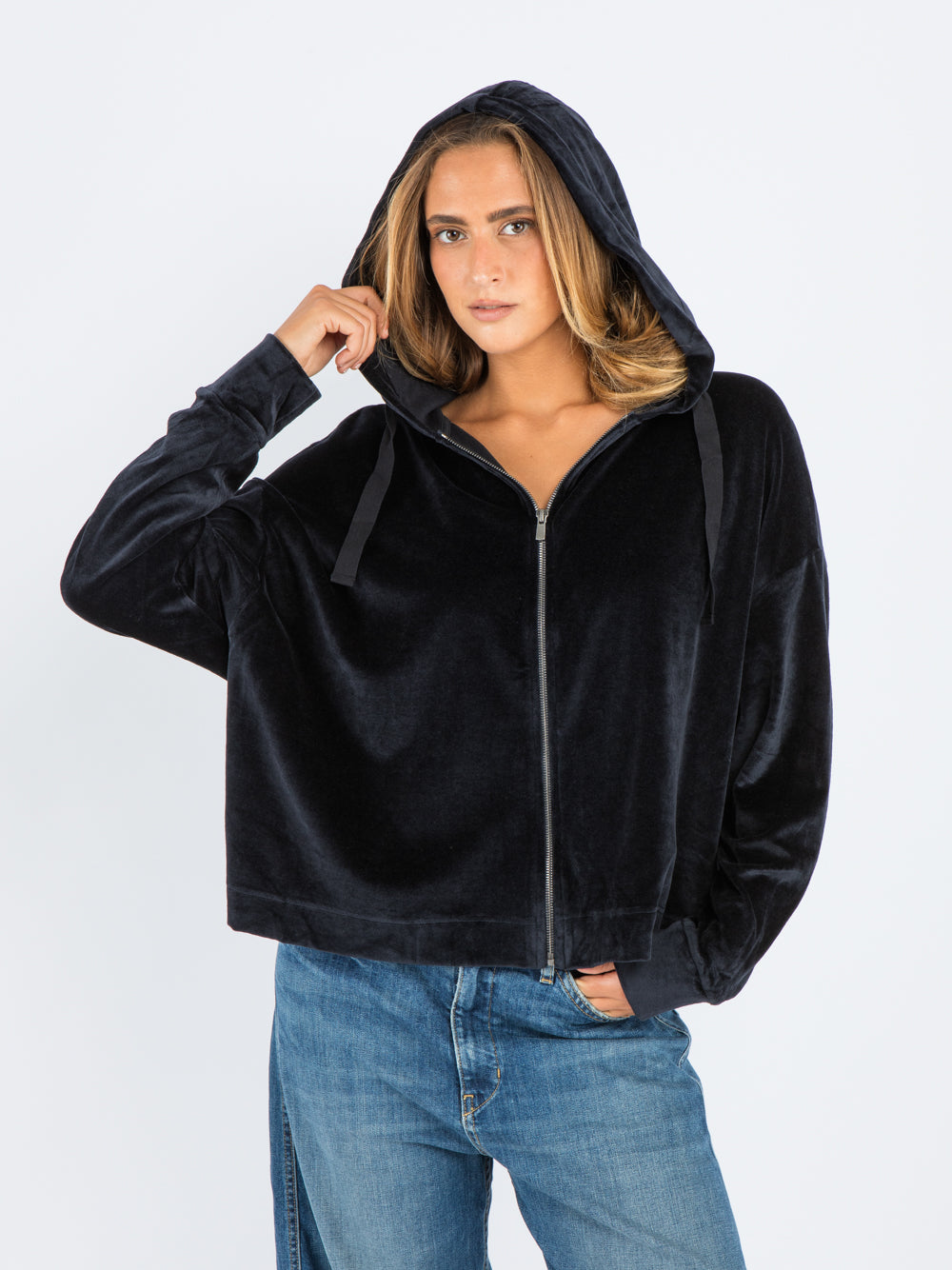 Zip hoody NAVY