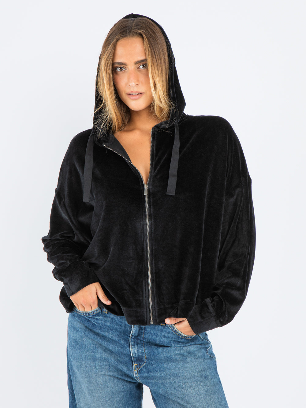 Zip hoody BLACK
