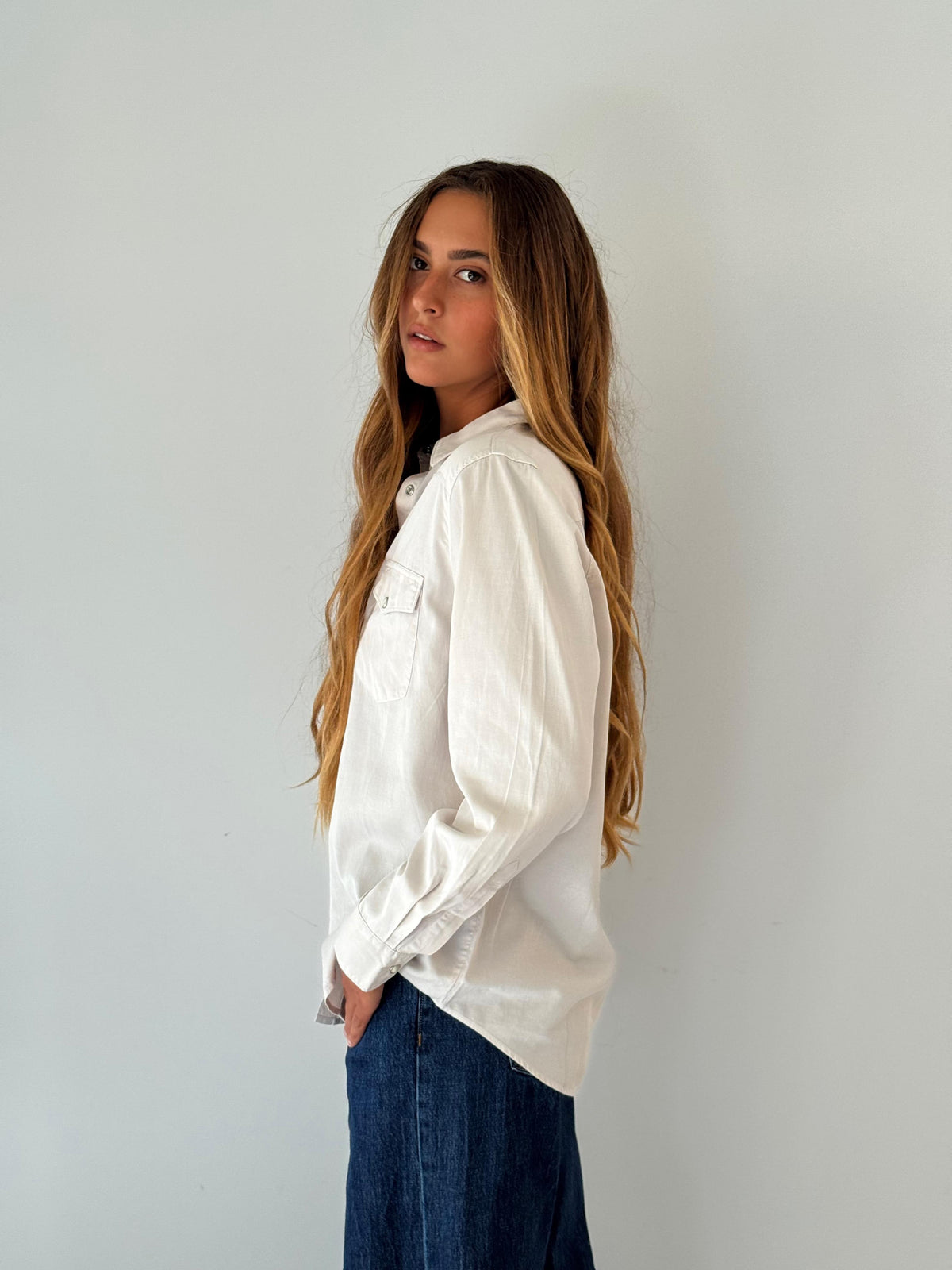 California woven shirt STONE