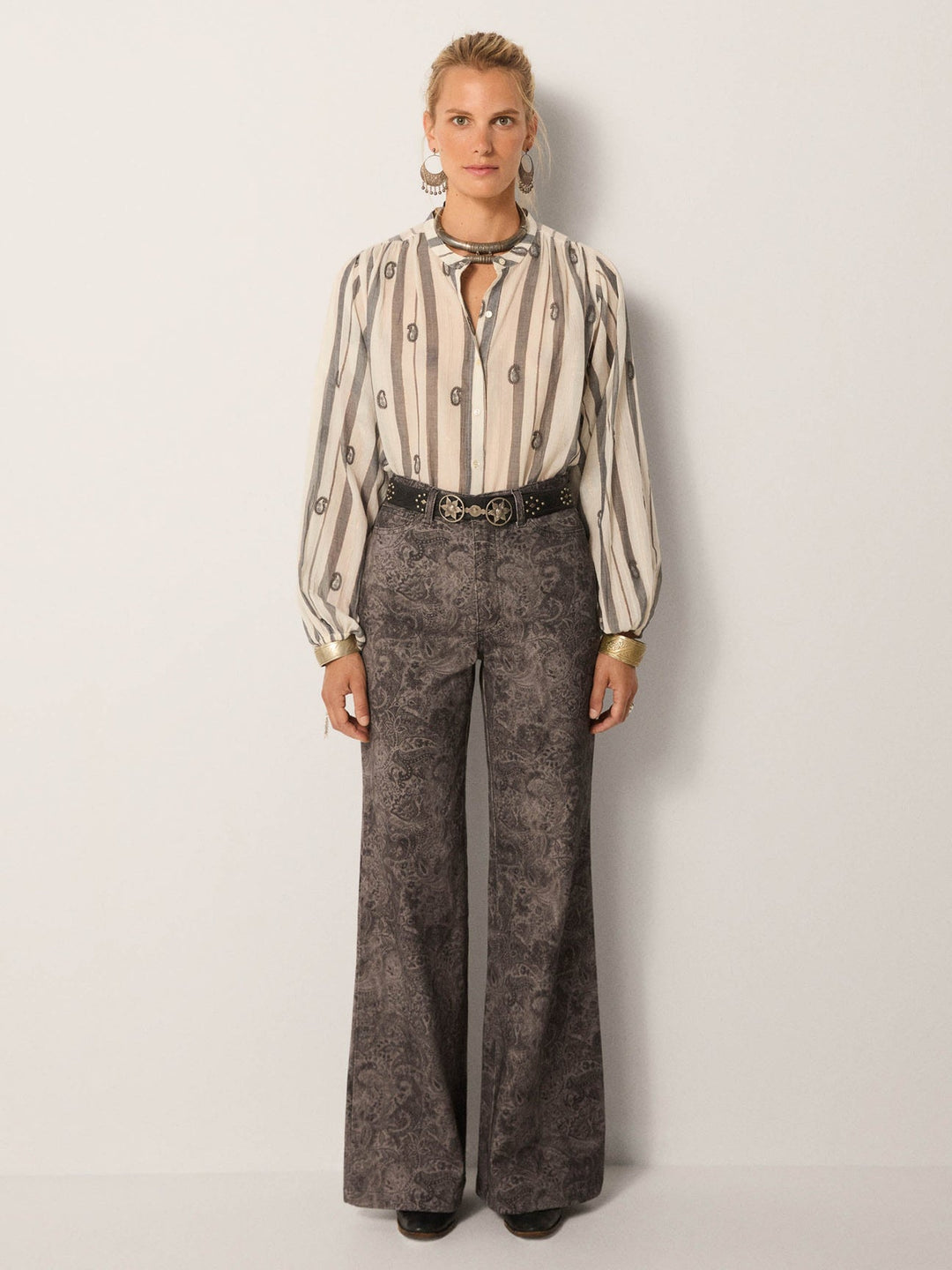 Blouse desert breeze perla IVORY PAISLEY