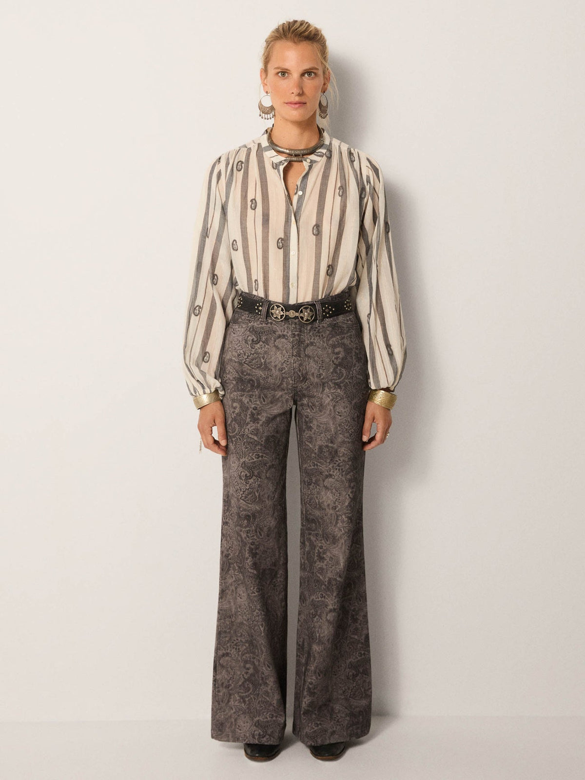 Blouse desert breeze perla IVORY PAISLEY