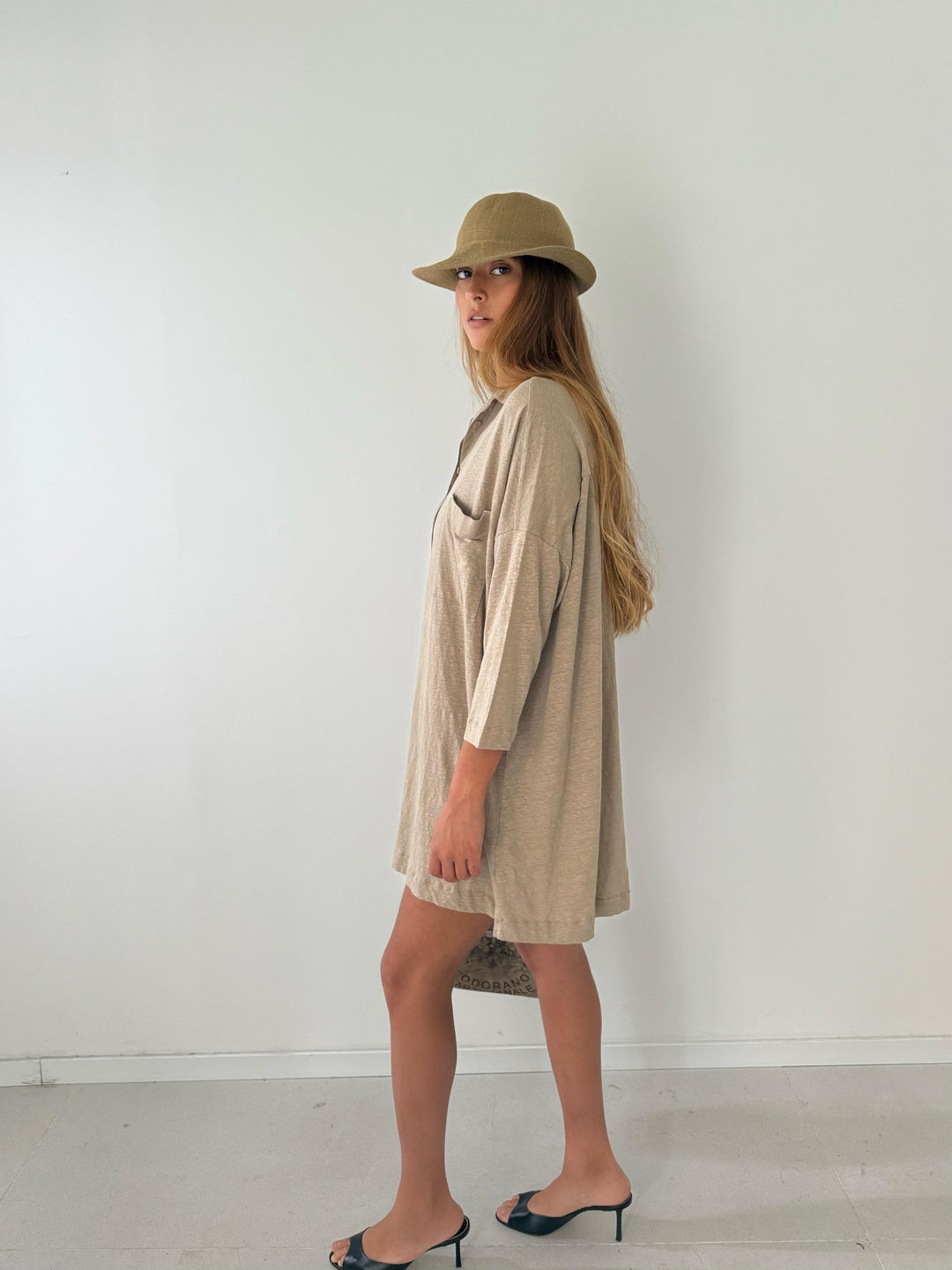 Shirt - dress SAND