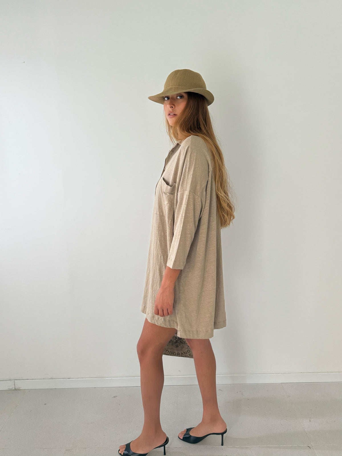 Shirt - dress SAND