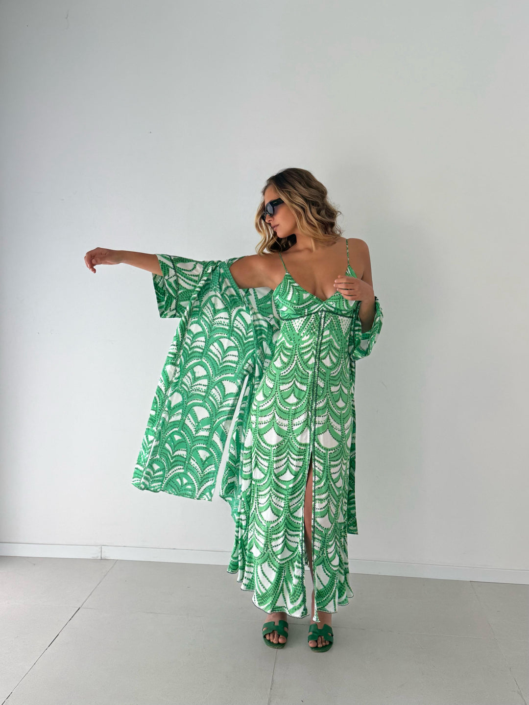 Long dress Denise GREEN HIMBA