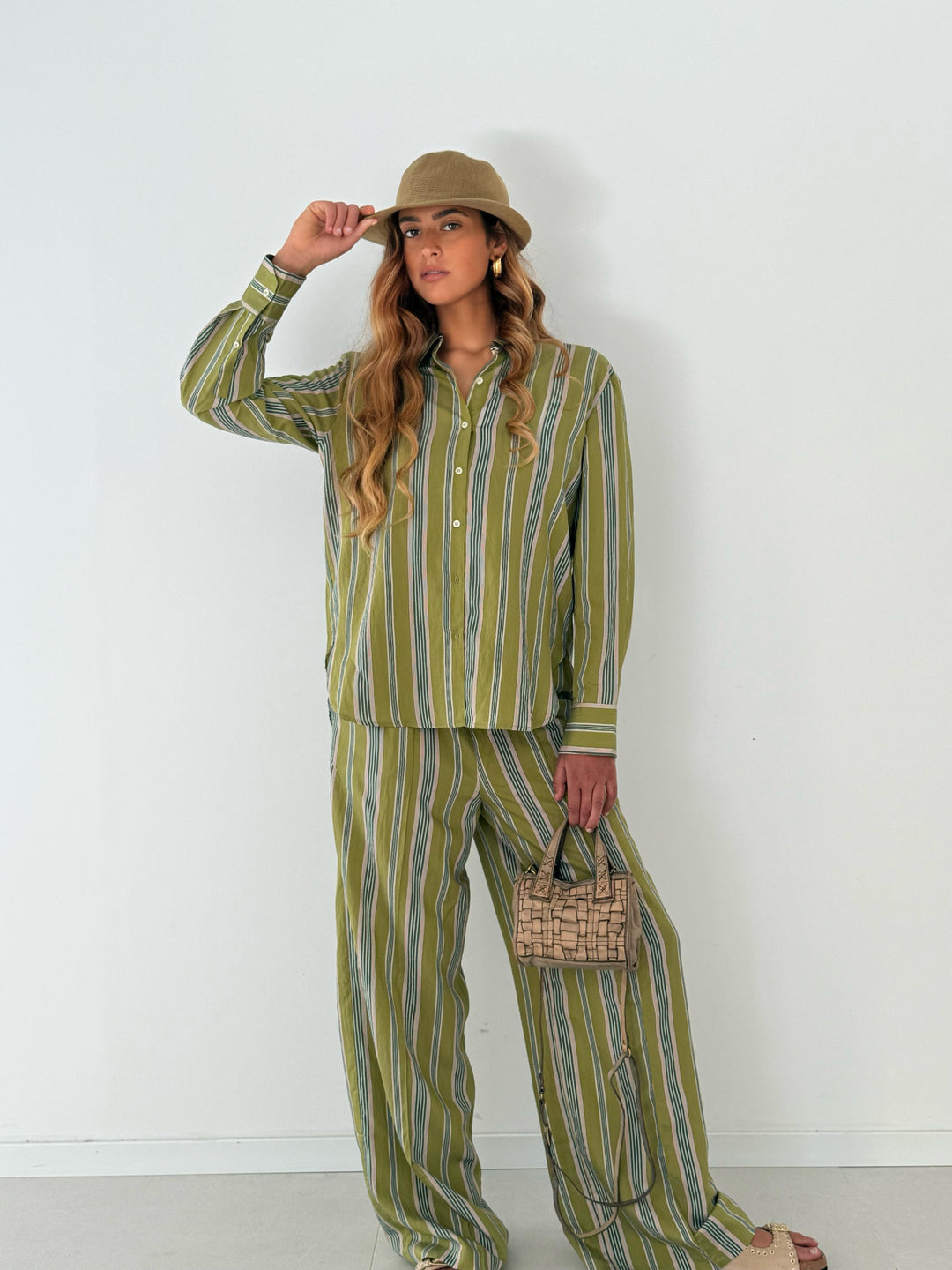 Coree shirt RAYURE VERT