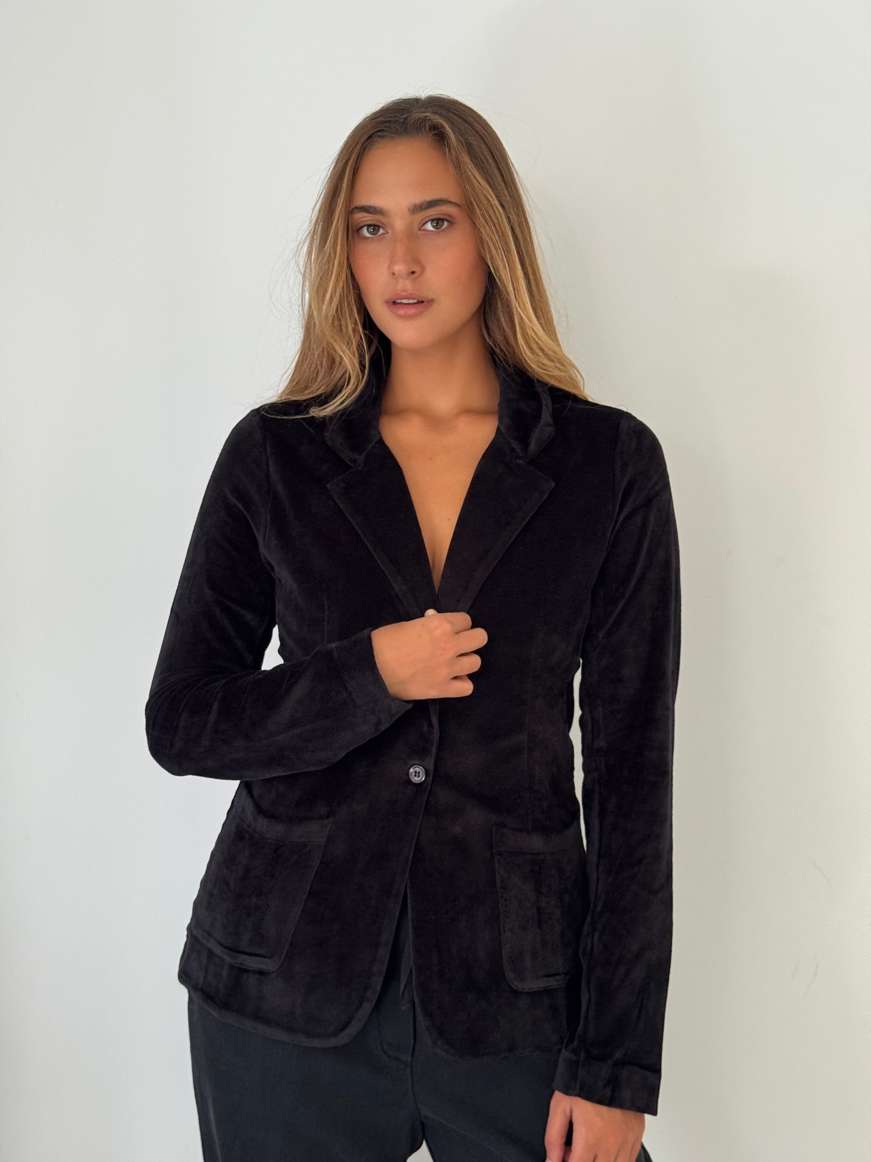 Blazer 1 button BLACK