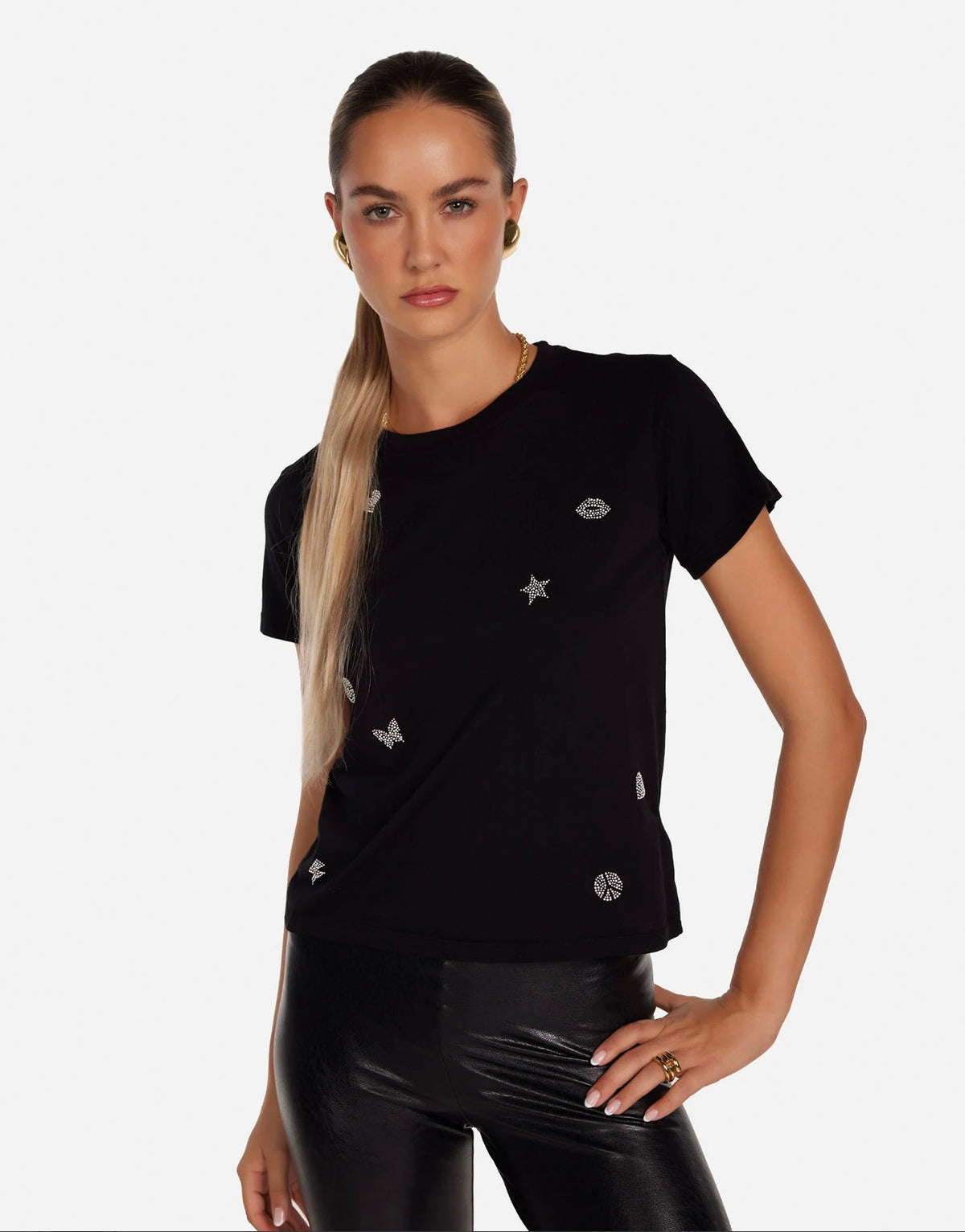 Ursula pearl hot fix elements BLACK