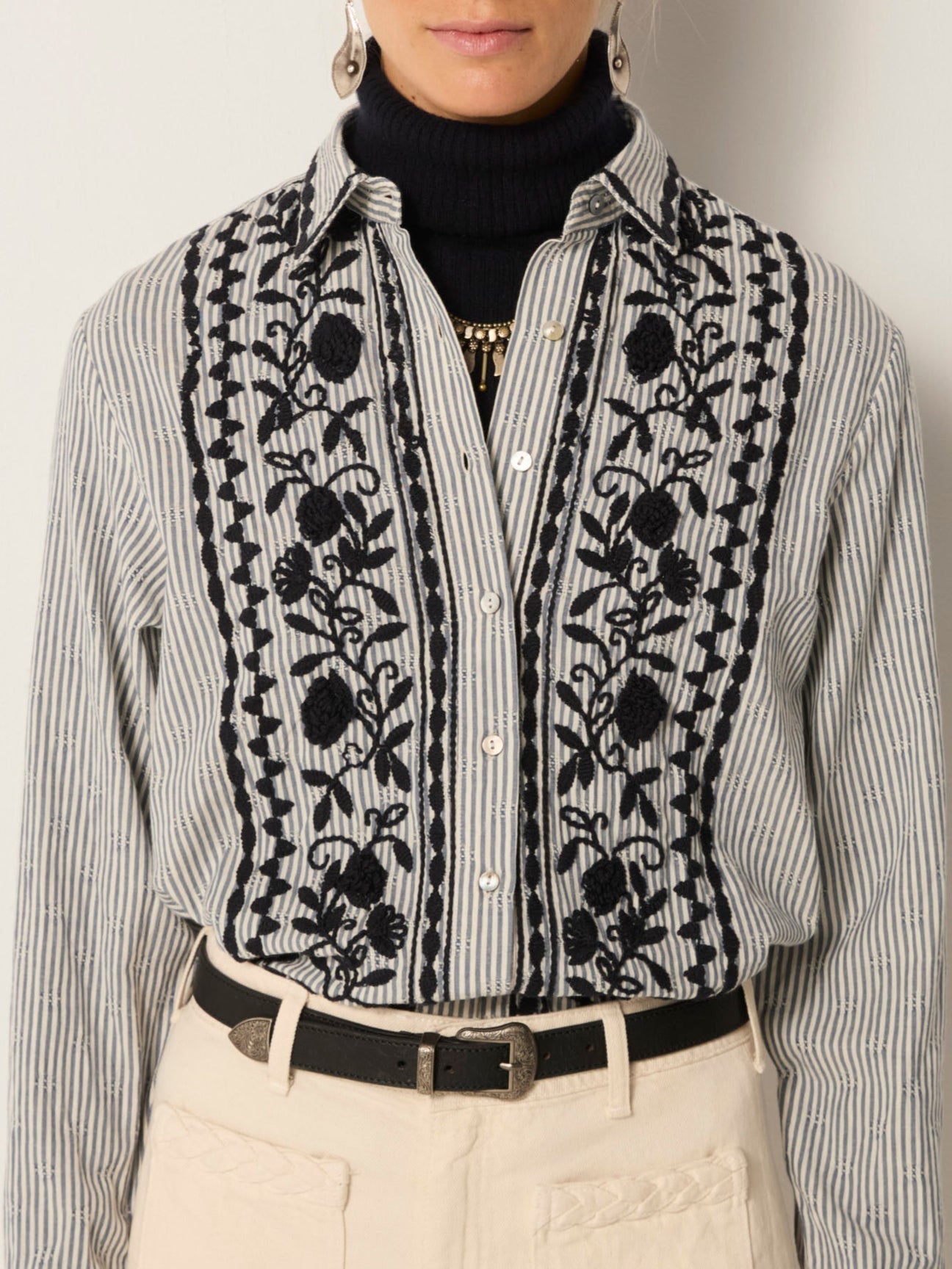 Blouse laberynth amanda AZZURRO