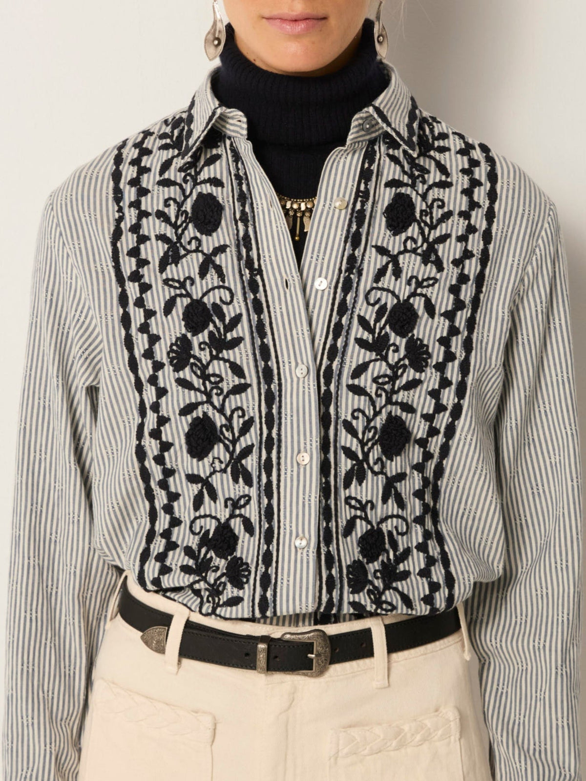 Blouse laberynth amanda AZZURRO