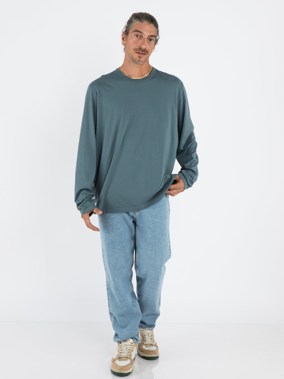 rowland long sleeve crew neck top FLAG