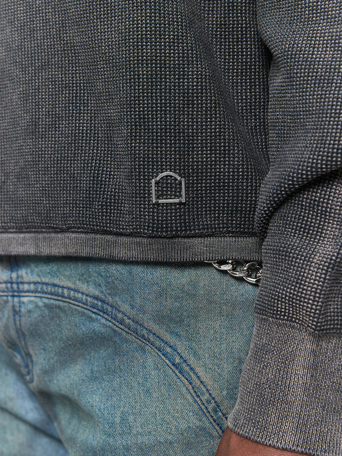 Atelier knit sweater WASHED BLACK