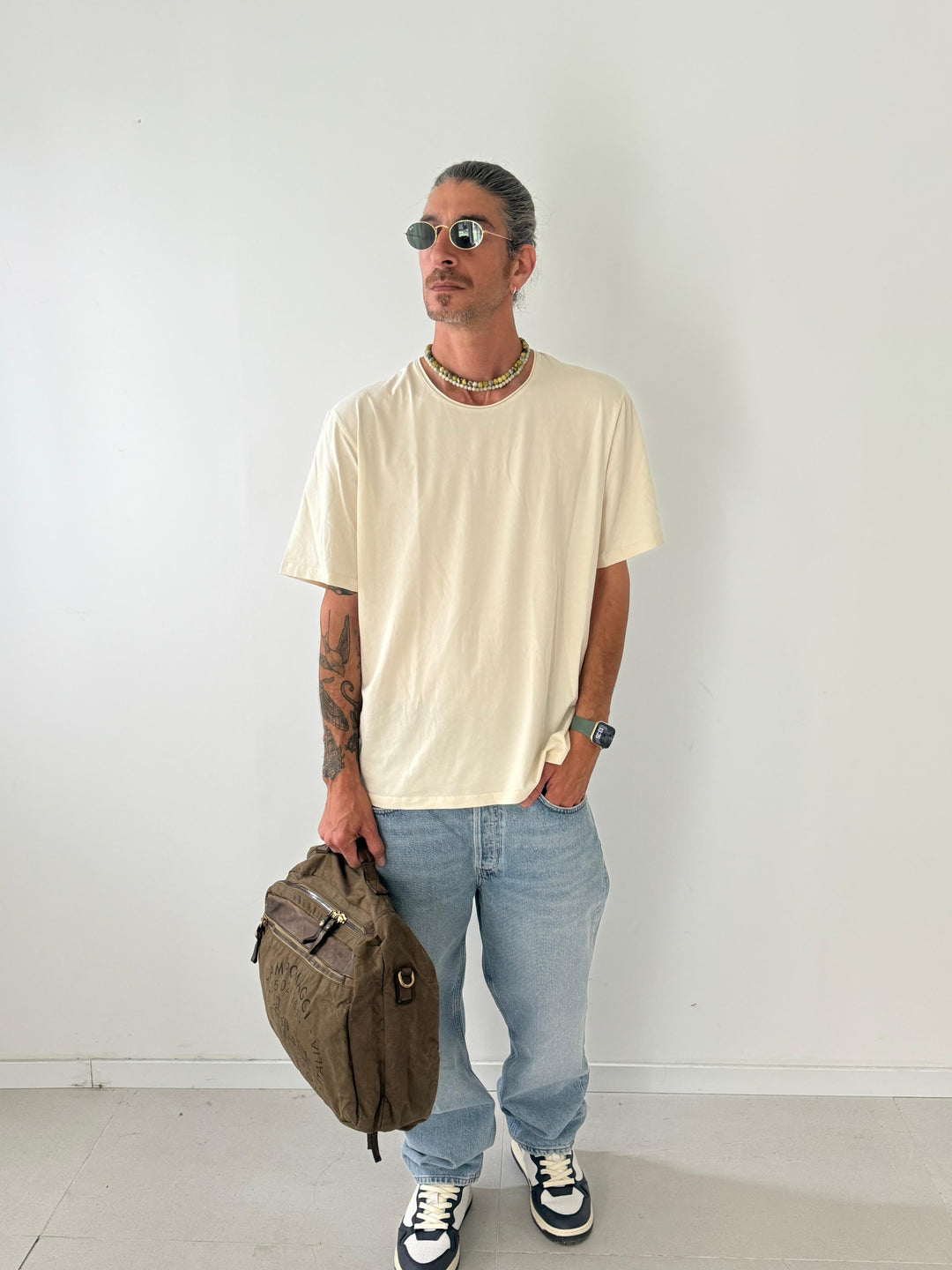 Round neck short slv GREGE