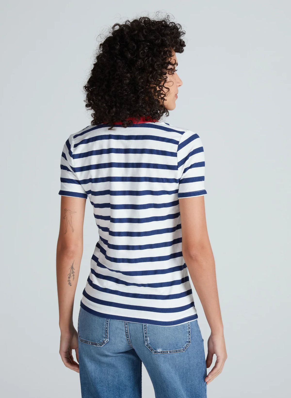 classic henley NAVY STRIPES