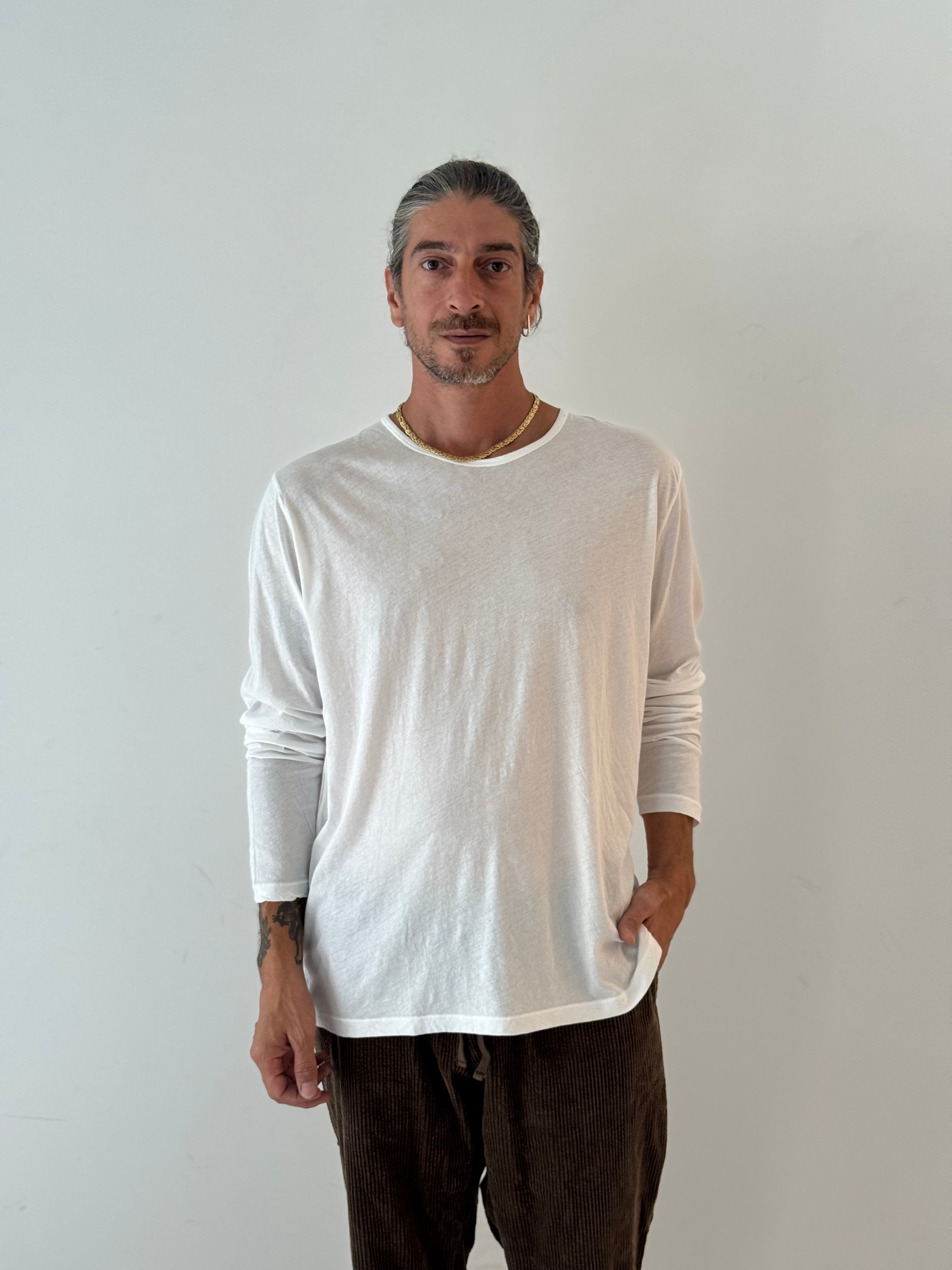 Light crew LS T-shirt WHITE