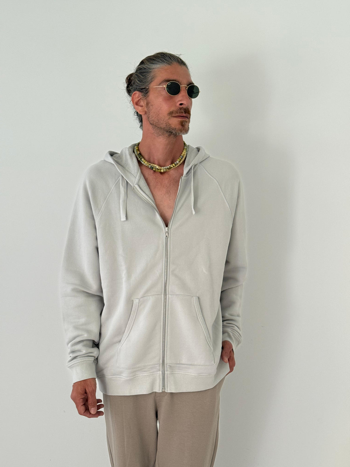 Zip hoody PEARL