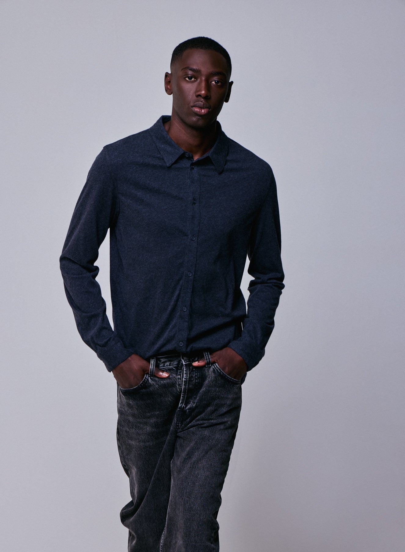 Buttond shirt BLEU SAPHIR