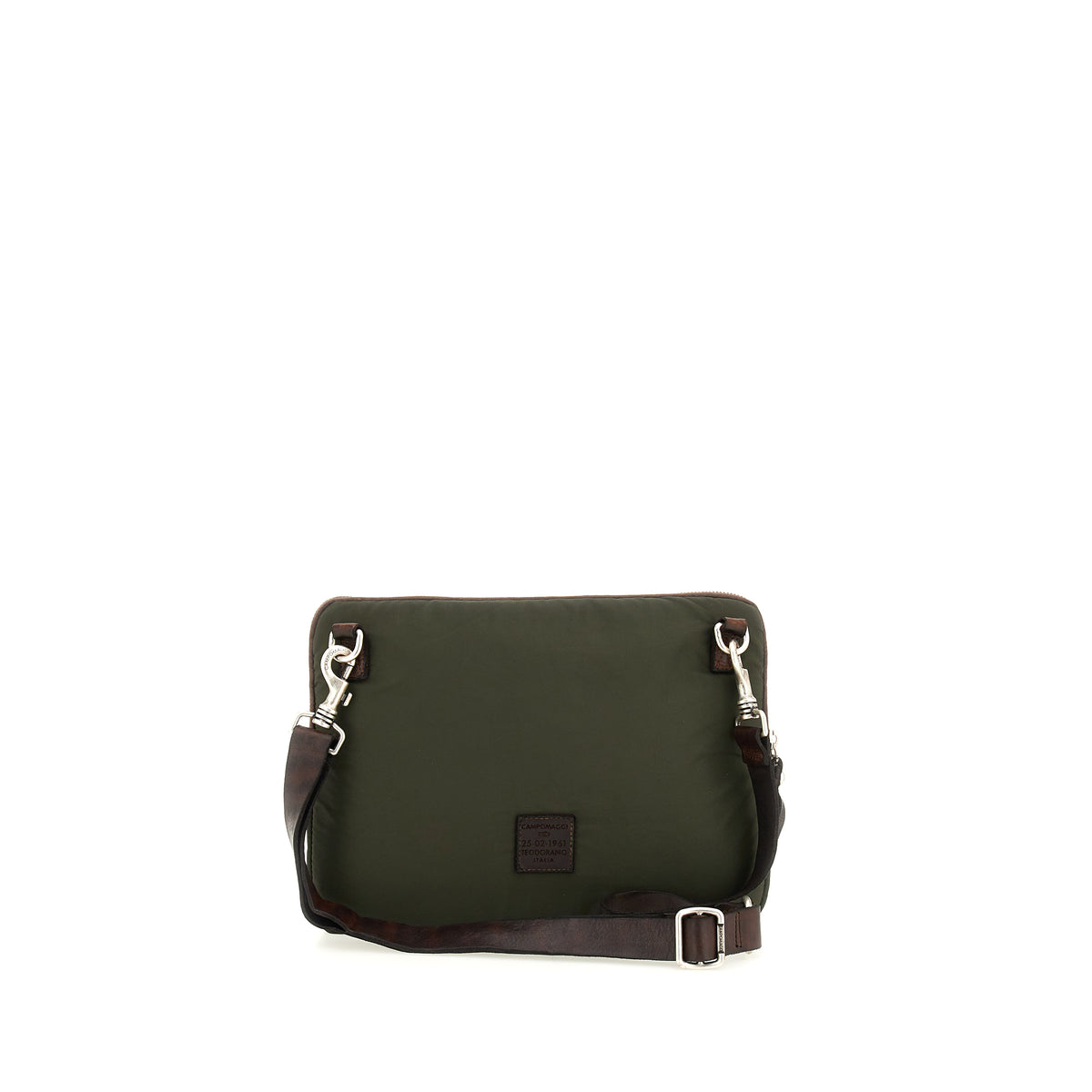 sanford briefcases nylon camo+cow MILITARY+BROWN