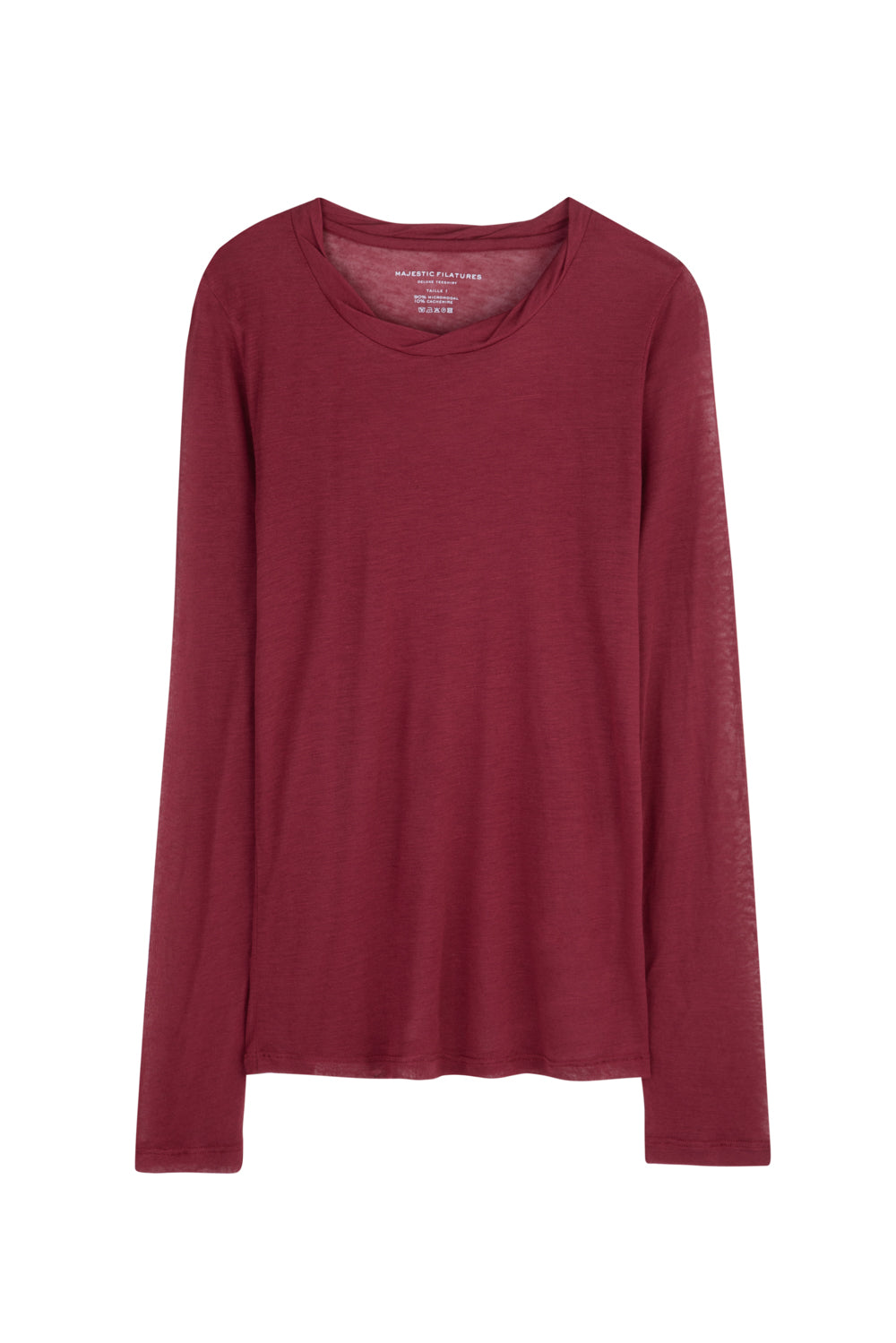 round neck shirt GRENAT