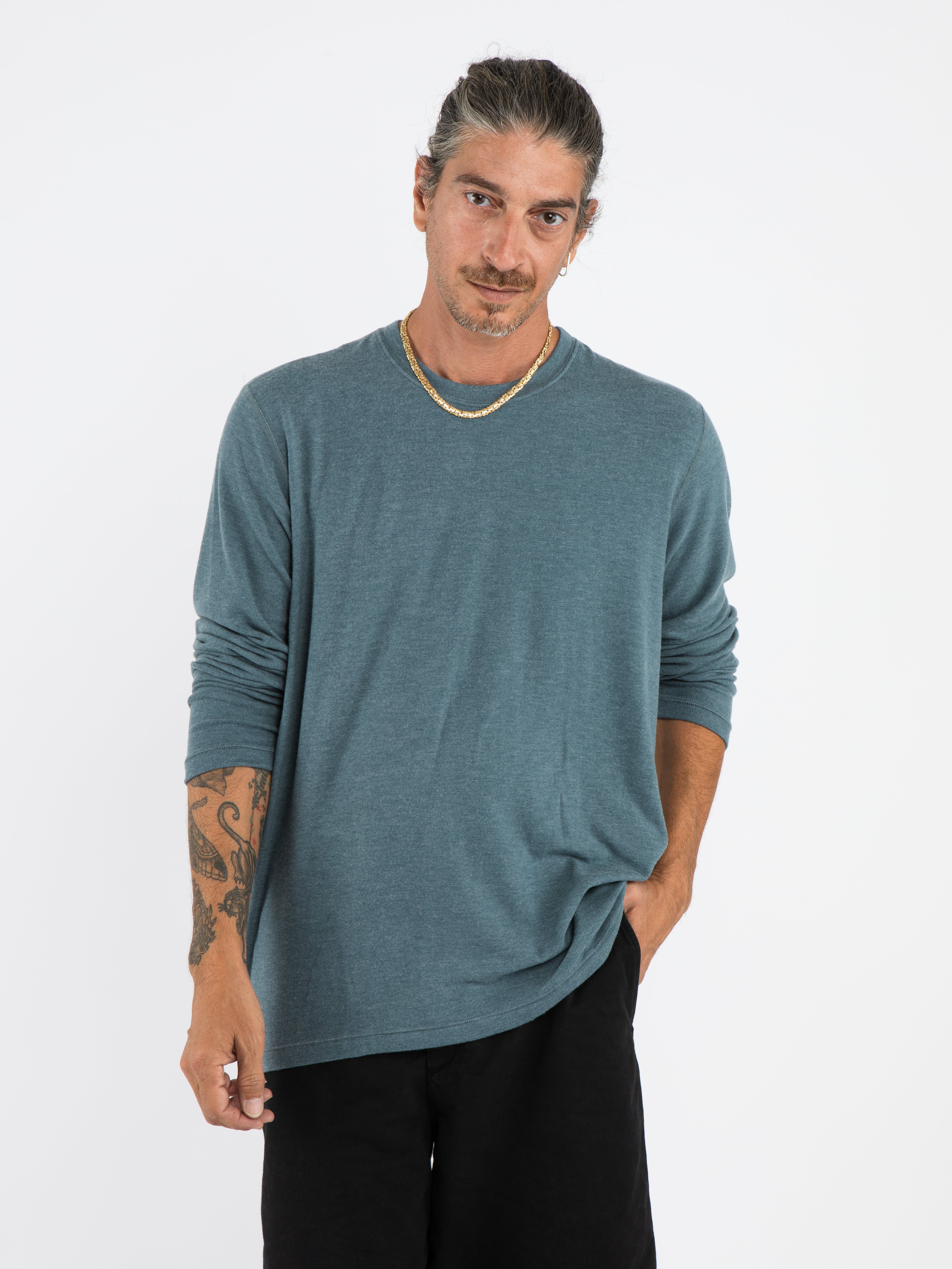 becker long sleeve crew neck top NEPTUNE