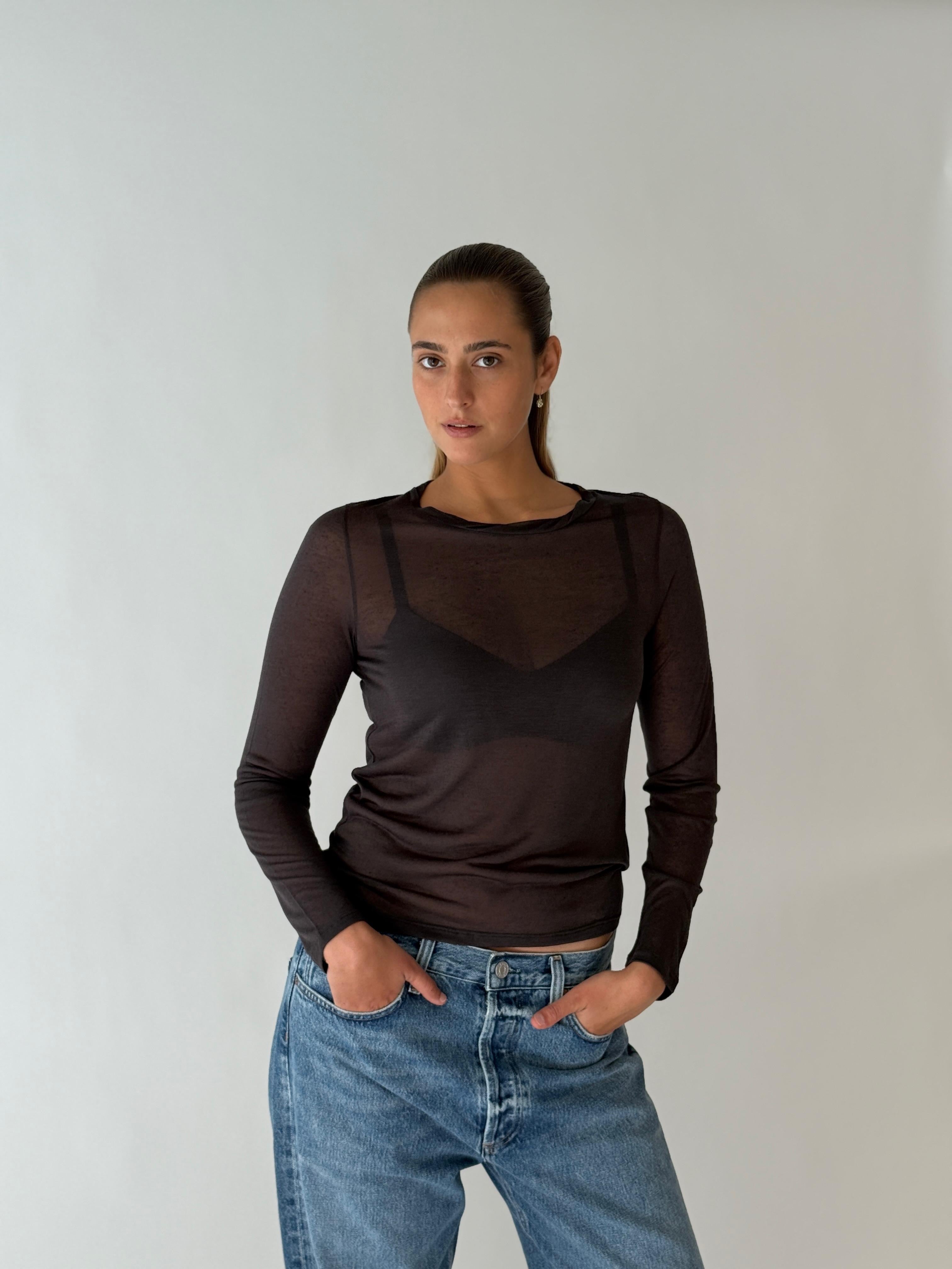 round neck shirt CHOCOLAT