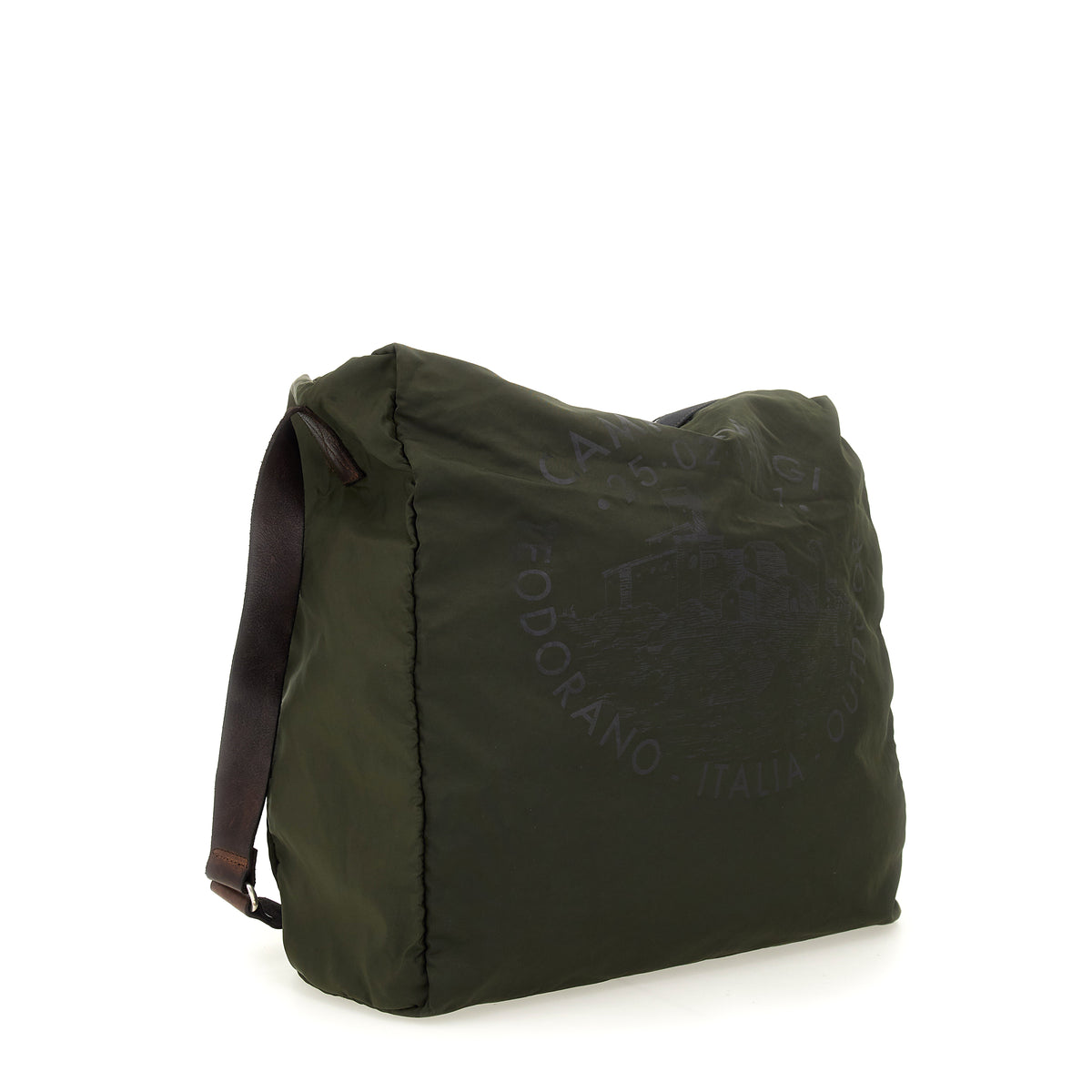 marmora weekend bag nylon+cow+print MILITARY+BROWN